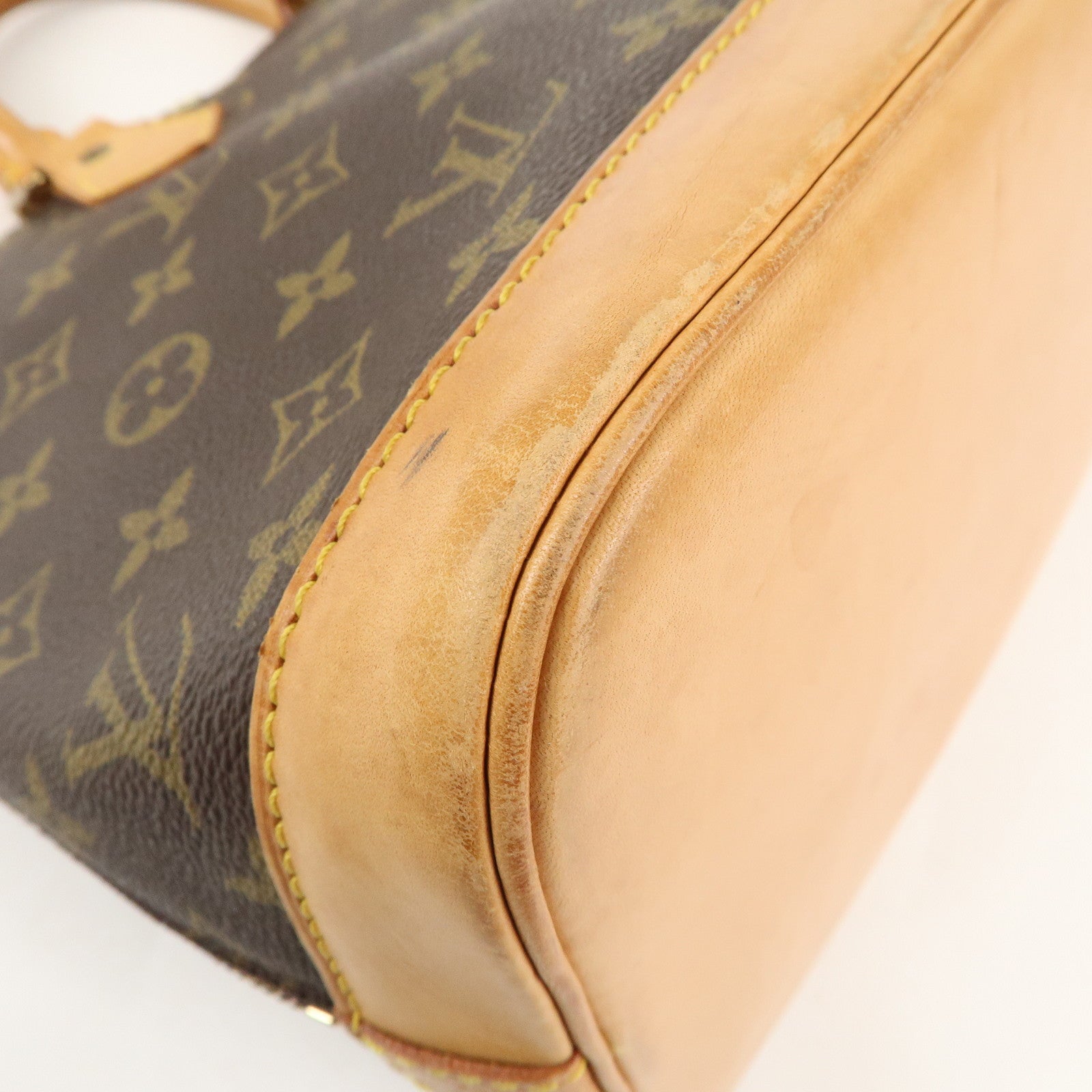 Louis Vuitton Monogram Alma Hand Bag Brown M51130