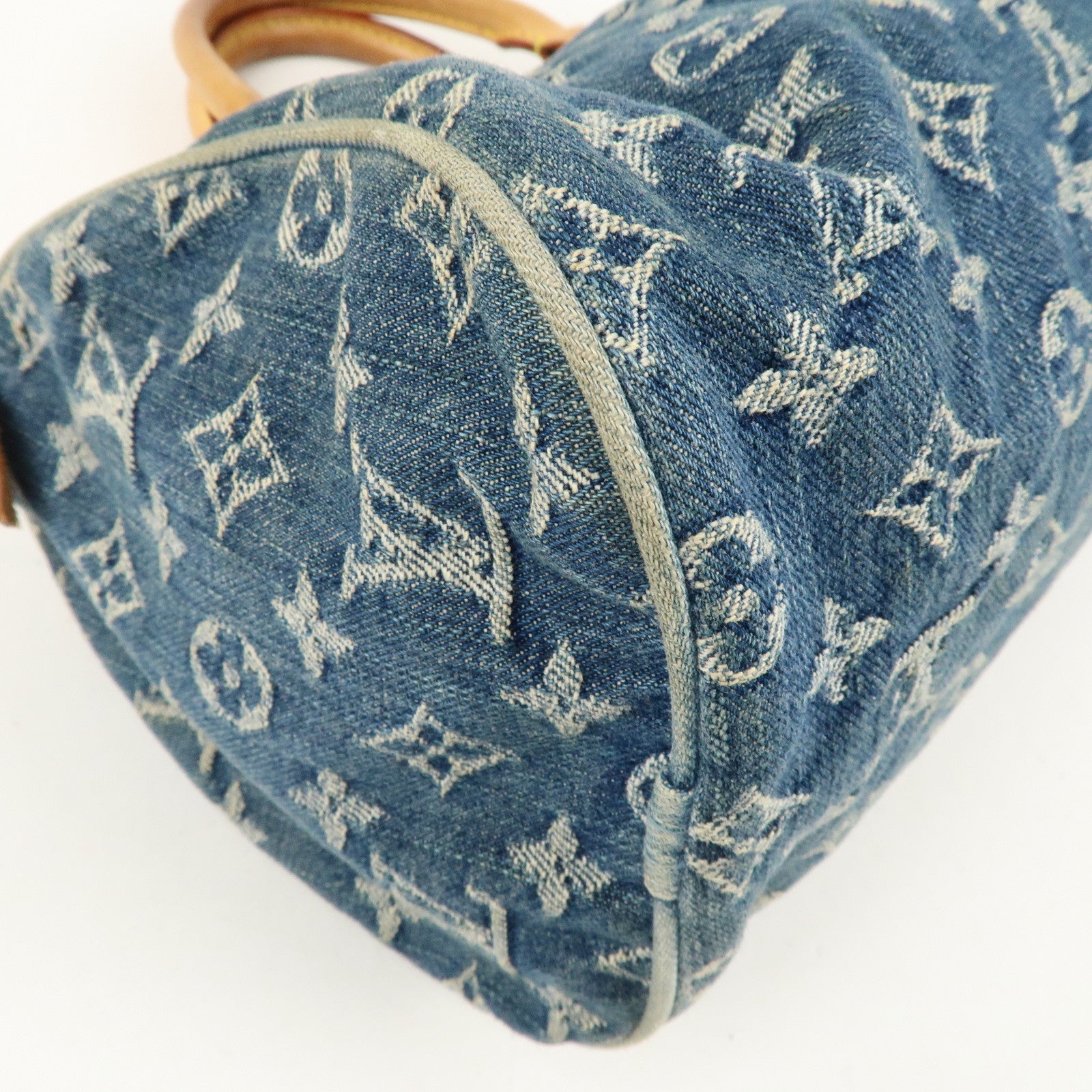 Louis Vuitton Monogram Denim Neo Speedy Boston Bag Blue M95019