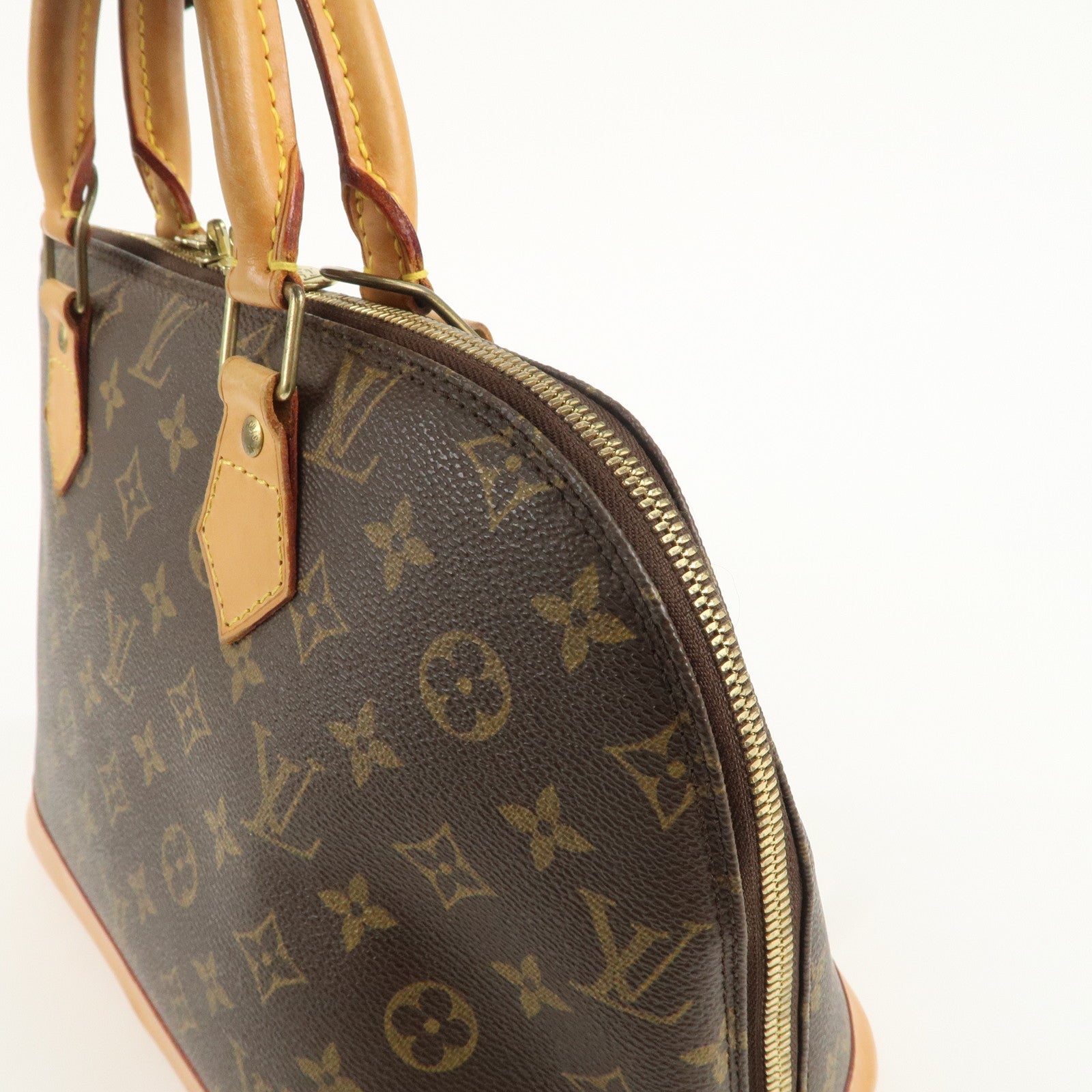 Louis Vuitton Monogram Alma Hand Bag Brown M51130