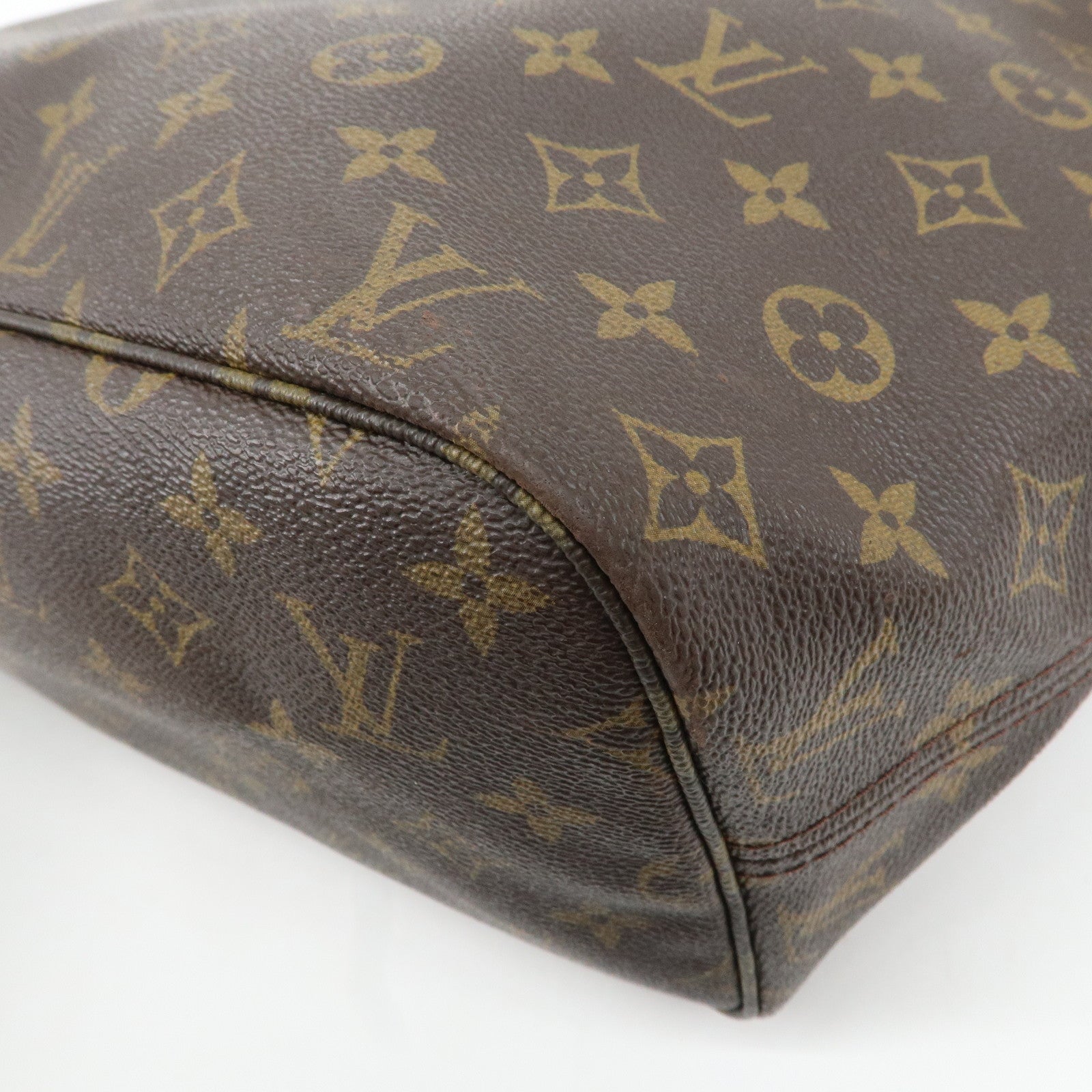 Louis Vuitton Monogram Neverfull MM Tote Bag Brown M40156 Used