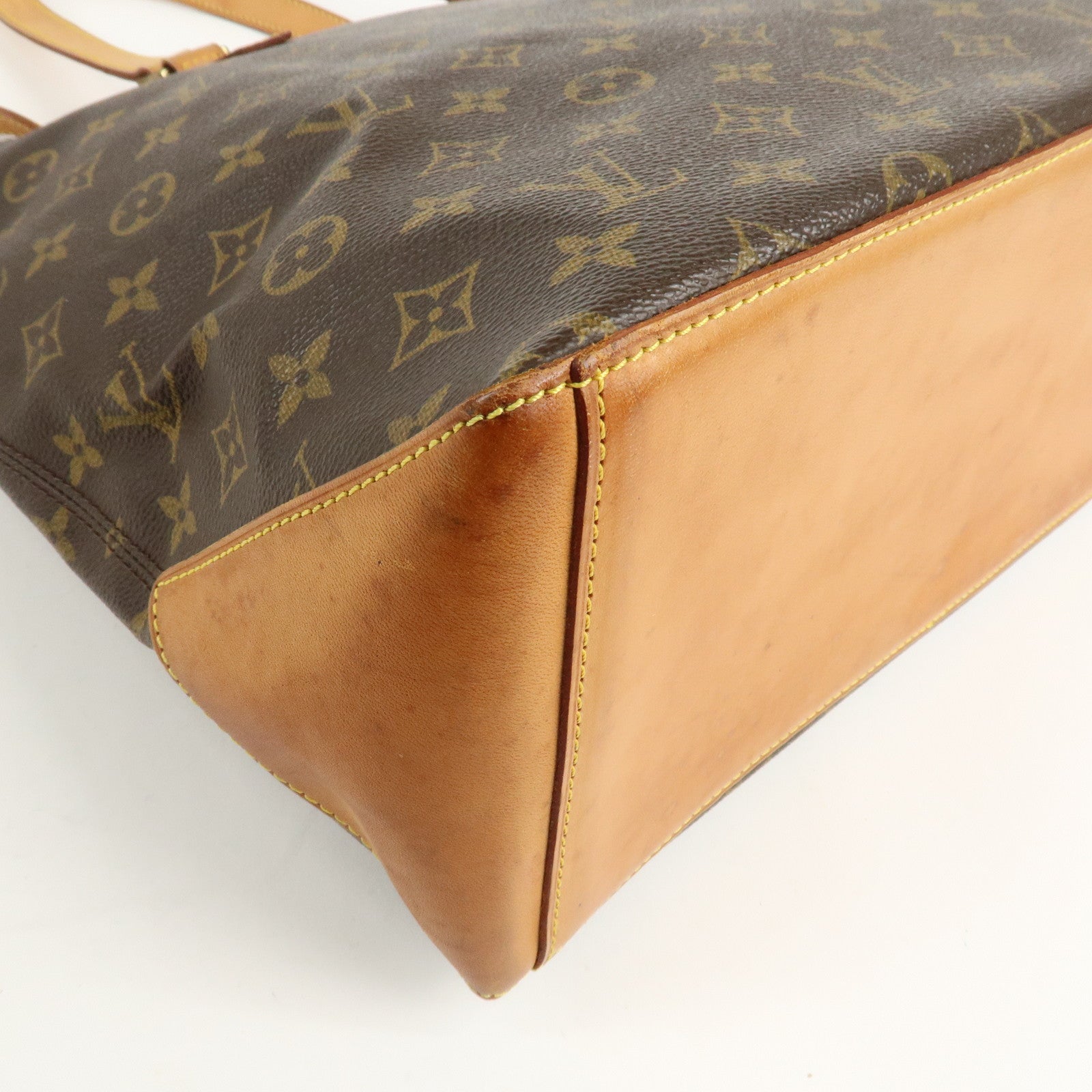 Louis Vuitton Monogram Cabas Mezzo Tote Bag Brown M51151 Used