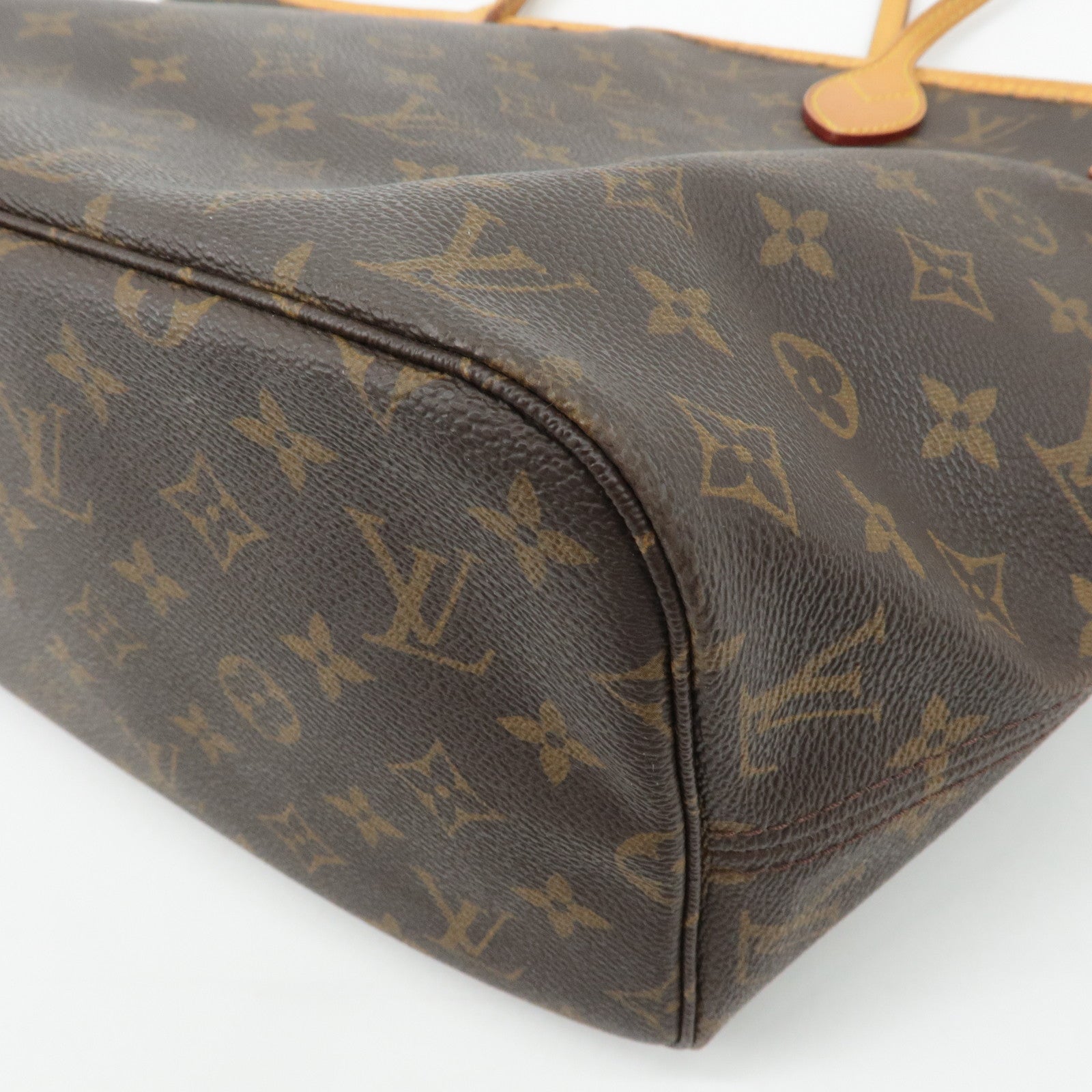 Louis Vuitton Monogram Neverfull MM Tote Bag Brown M40156 Used