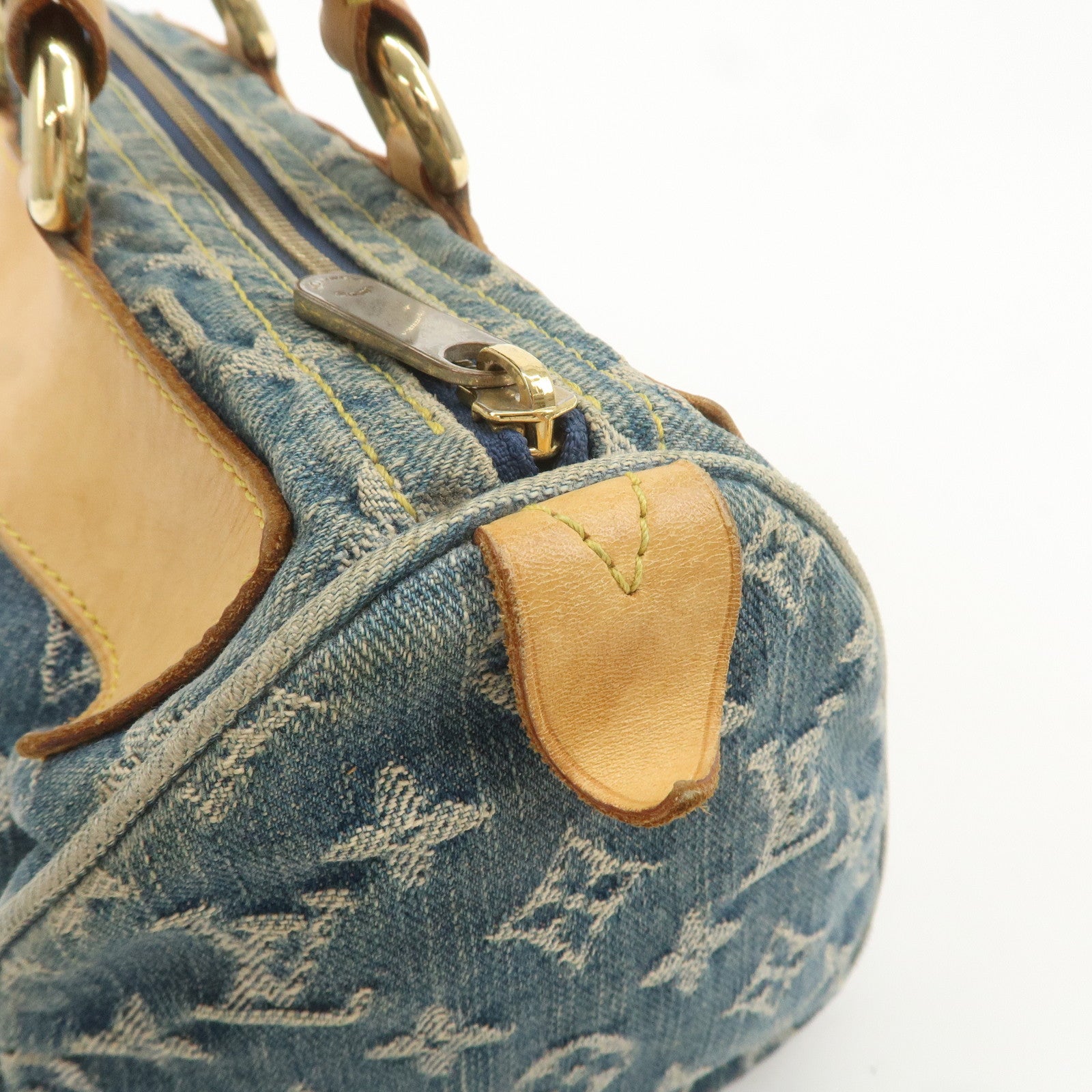 Louis Vuitton Monogram Denim Neo Speedy Boston Bag Blue M95019