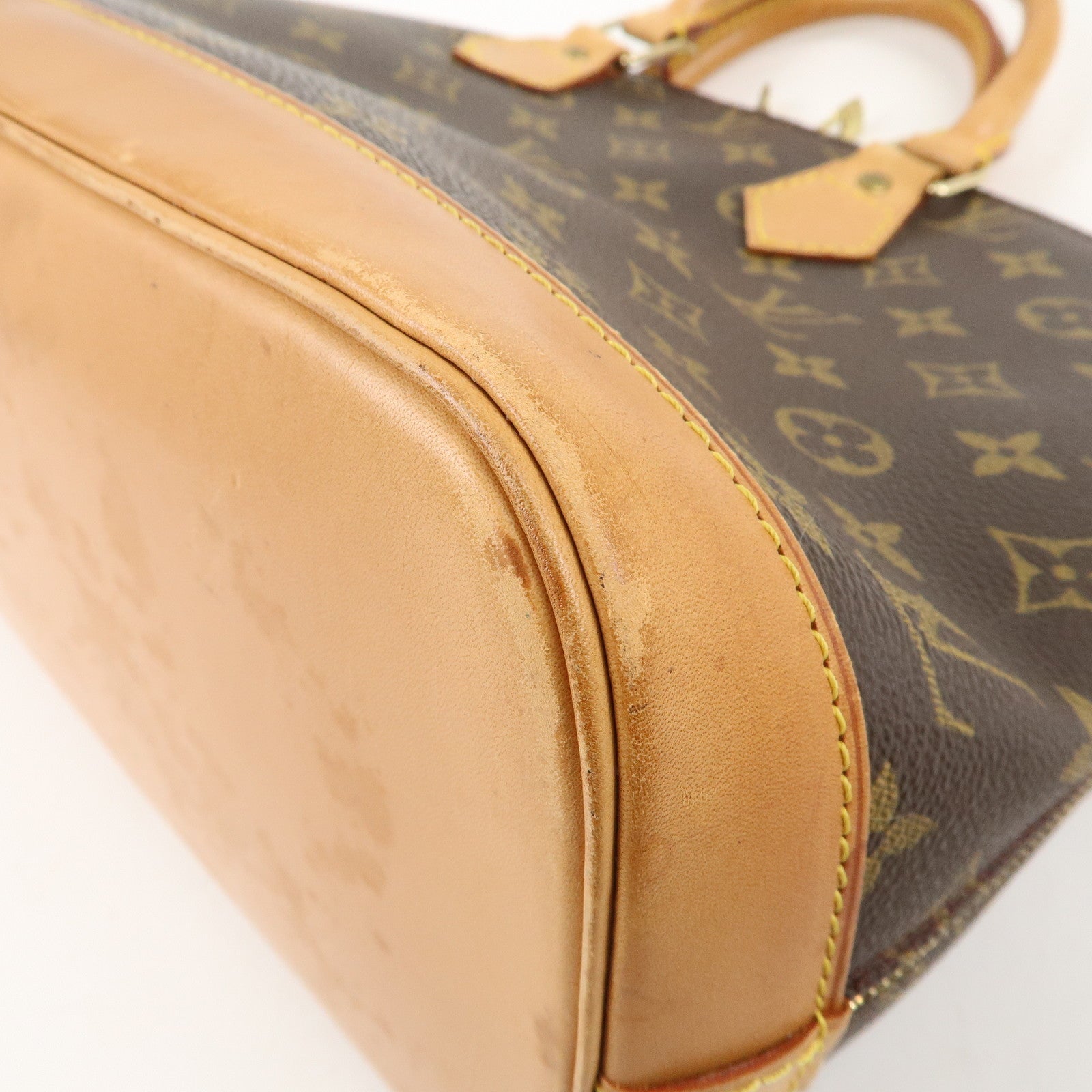 Louis Vuitton Monogram Alma Hand Bag Brown M51130