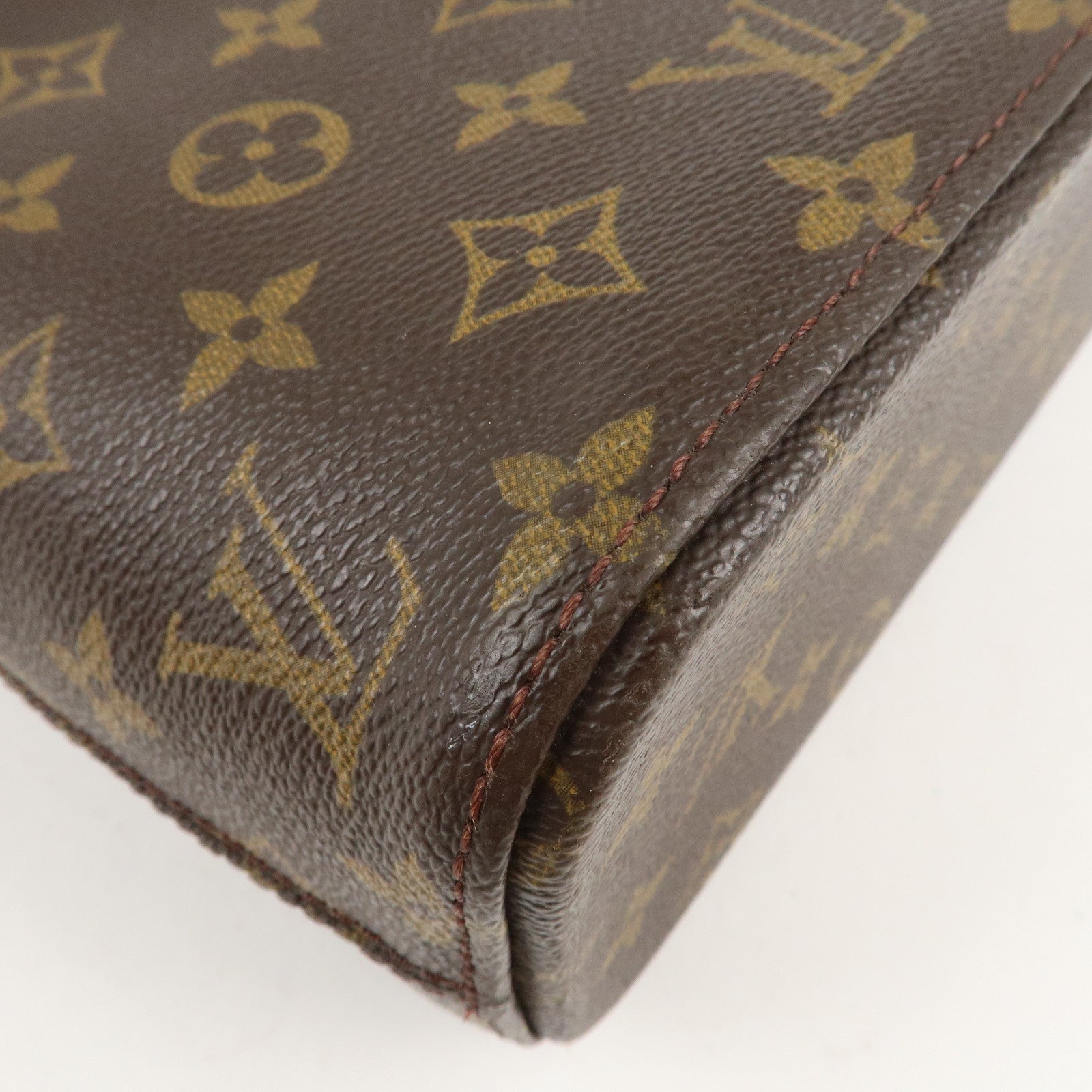 Louis Vuitton Monogram Luco Tote Bag Hand Bag Brown M51155 Used