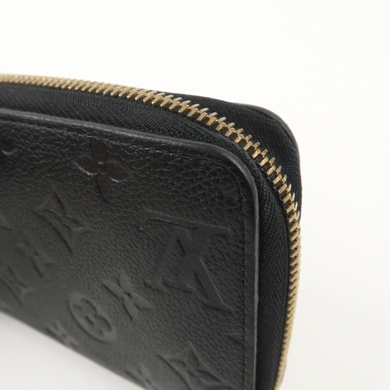 Louis Vuitton Monogram Empreinte Zippy Wallet Noir M61864