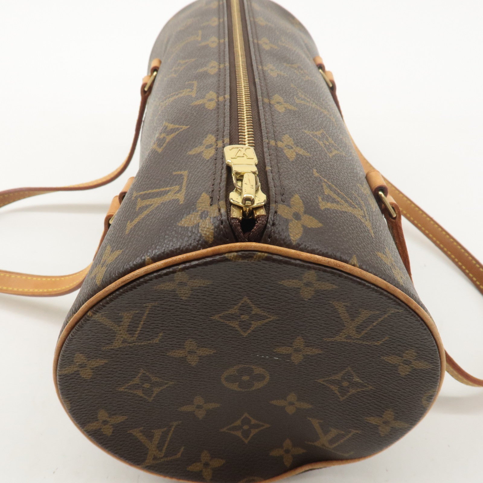 Louis Vuitton Monogram Papillon 30 Hand Bag 
Pouch Brown M51385