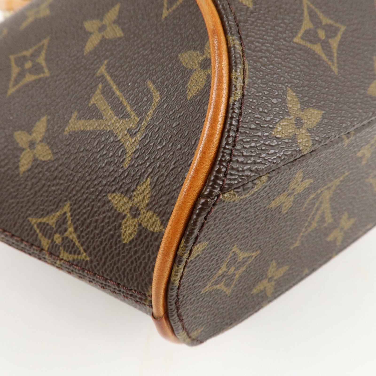 Louis Vuitton Monogram Ellipse MM Hand Bag Brown M51127 Used