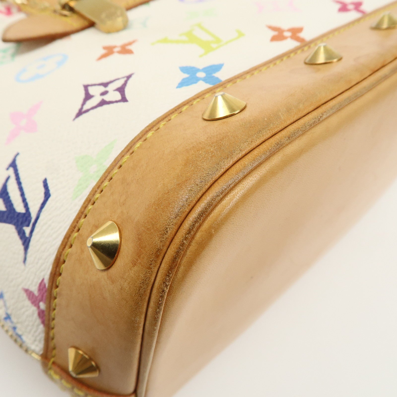 Louis Vuitton Monogram Multicolor Alma PM Hand Bag Blanc M92647