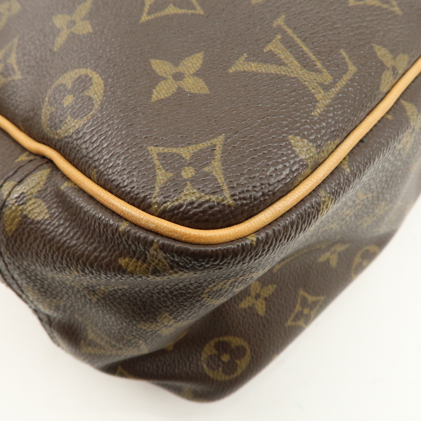 Louis Vuitton Monogram Deauville Hand Bag Brown M47270