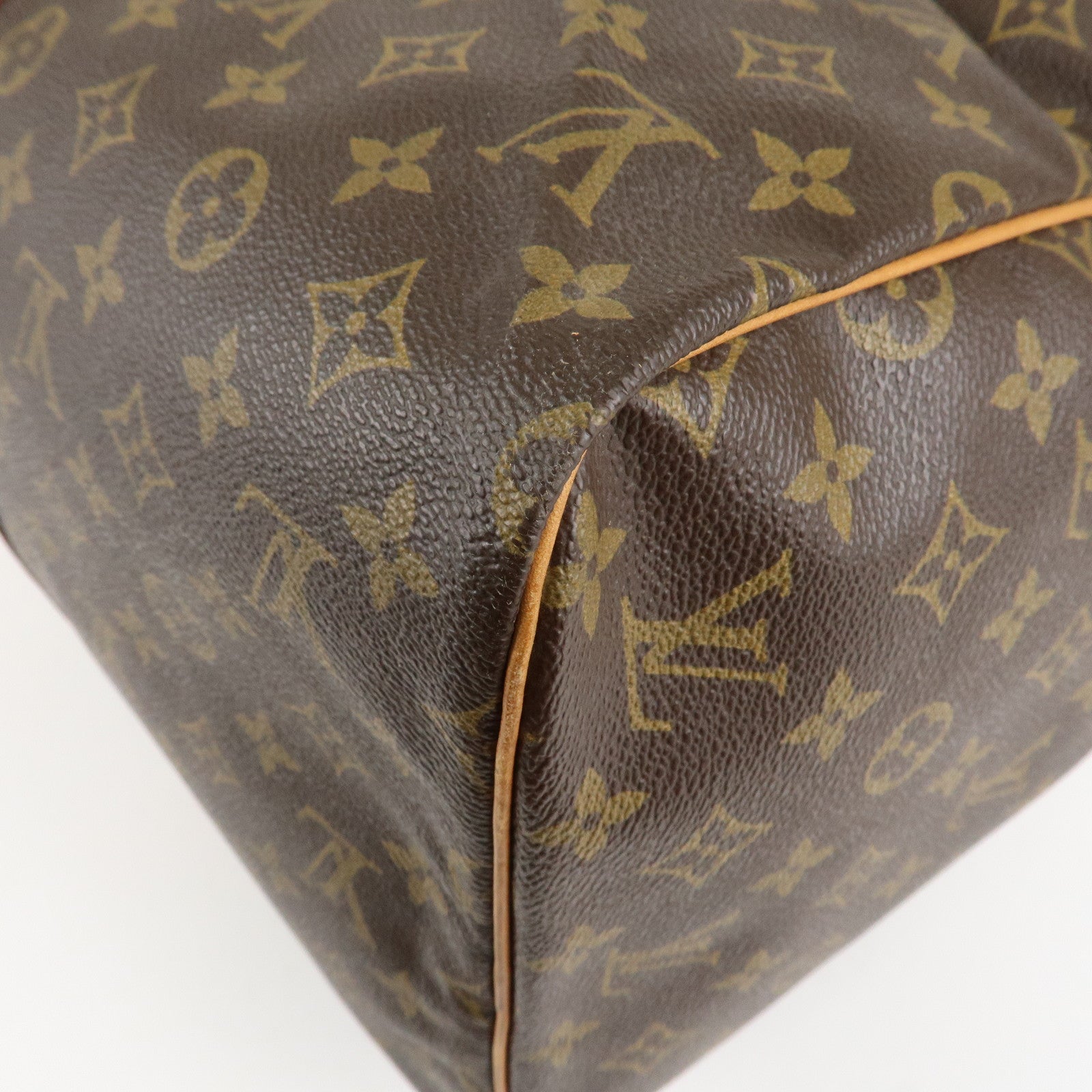 Louis Vuitton Monogram Sac Souple 55 Boston Bag Brown M41622 Used