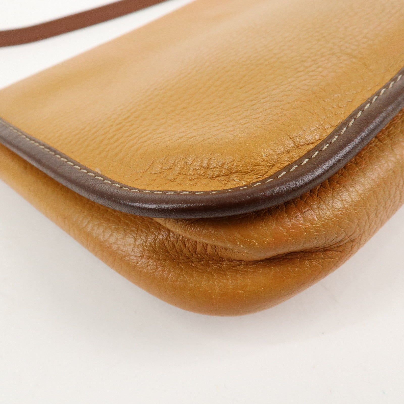 LOEWE Anagram Leather Shoulder Bag Brown