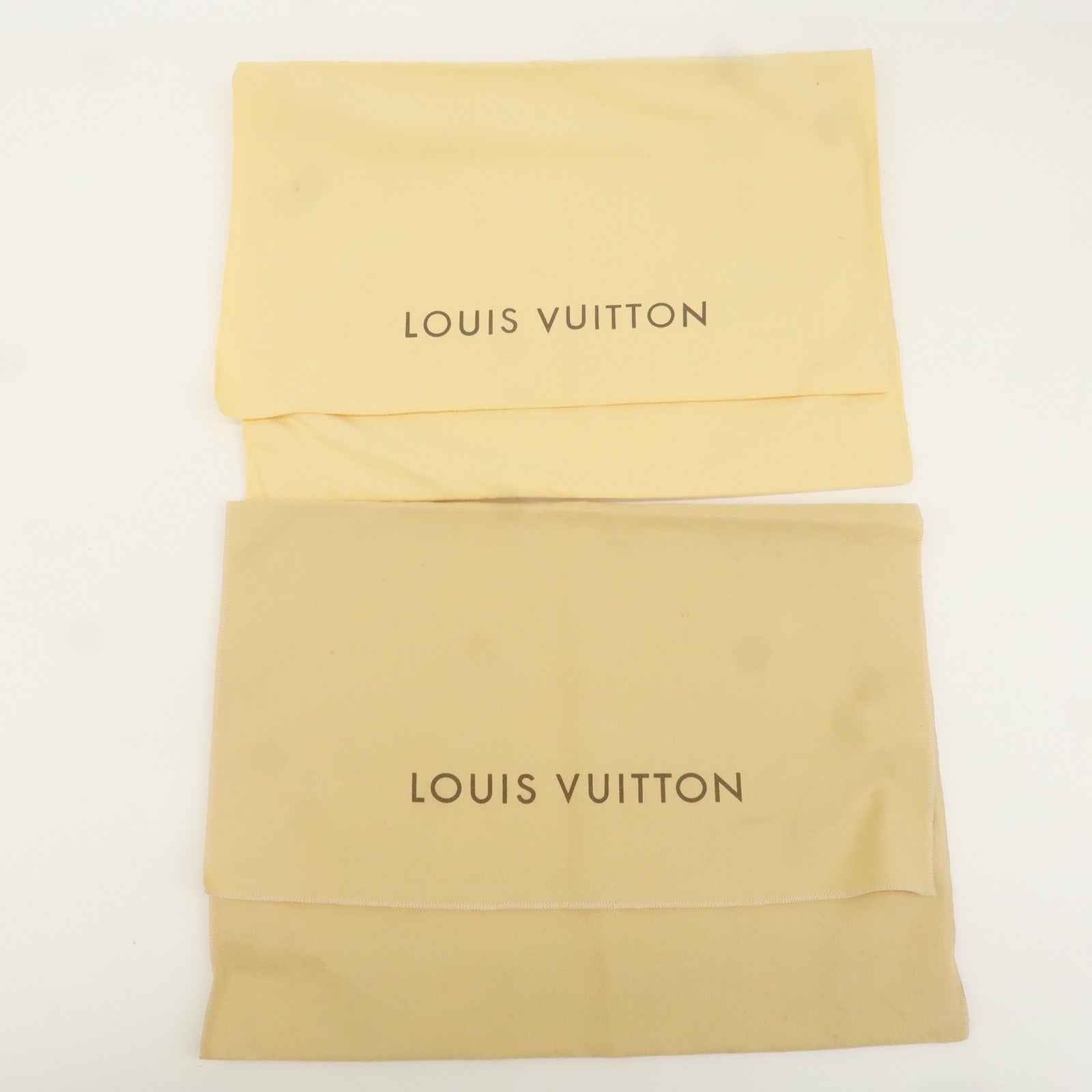 Louis Vuitton Set of 10 Dust Bag Storage Bag Flap Beige