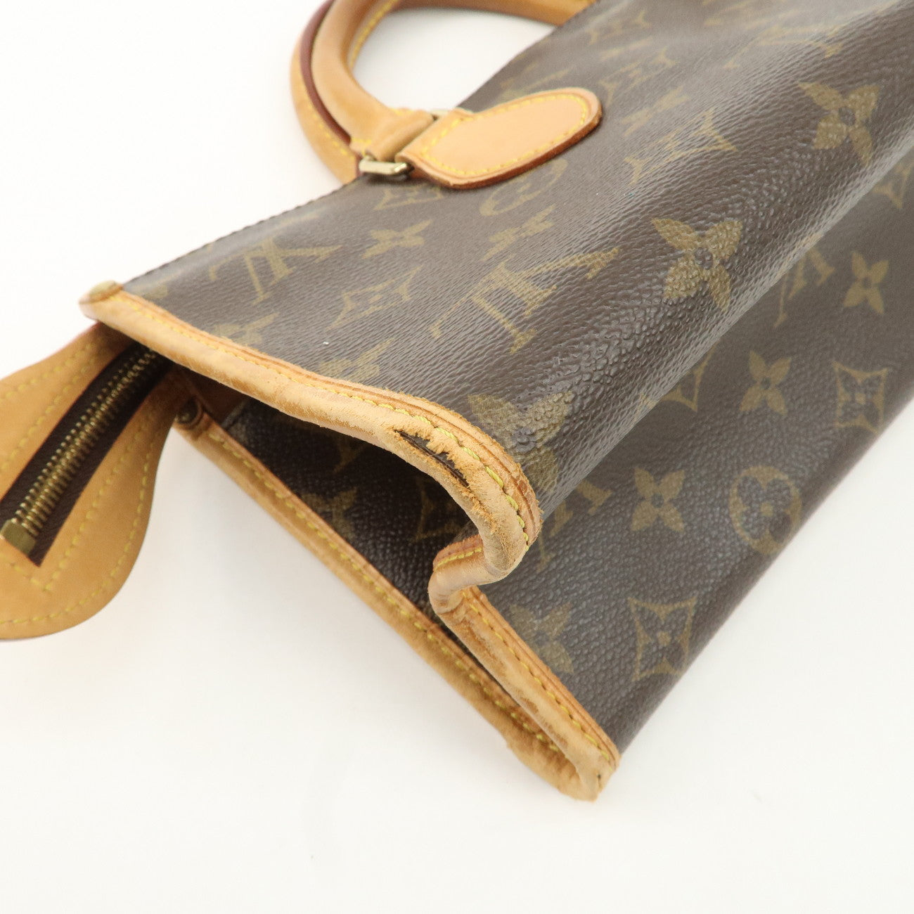 Louis Vuitton Monogram Popincourt Hand Bag Brown M40009 Used