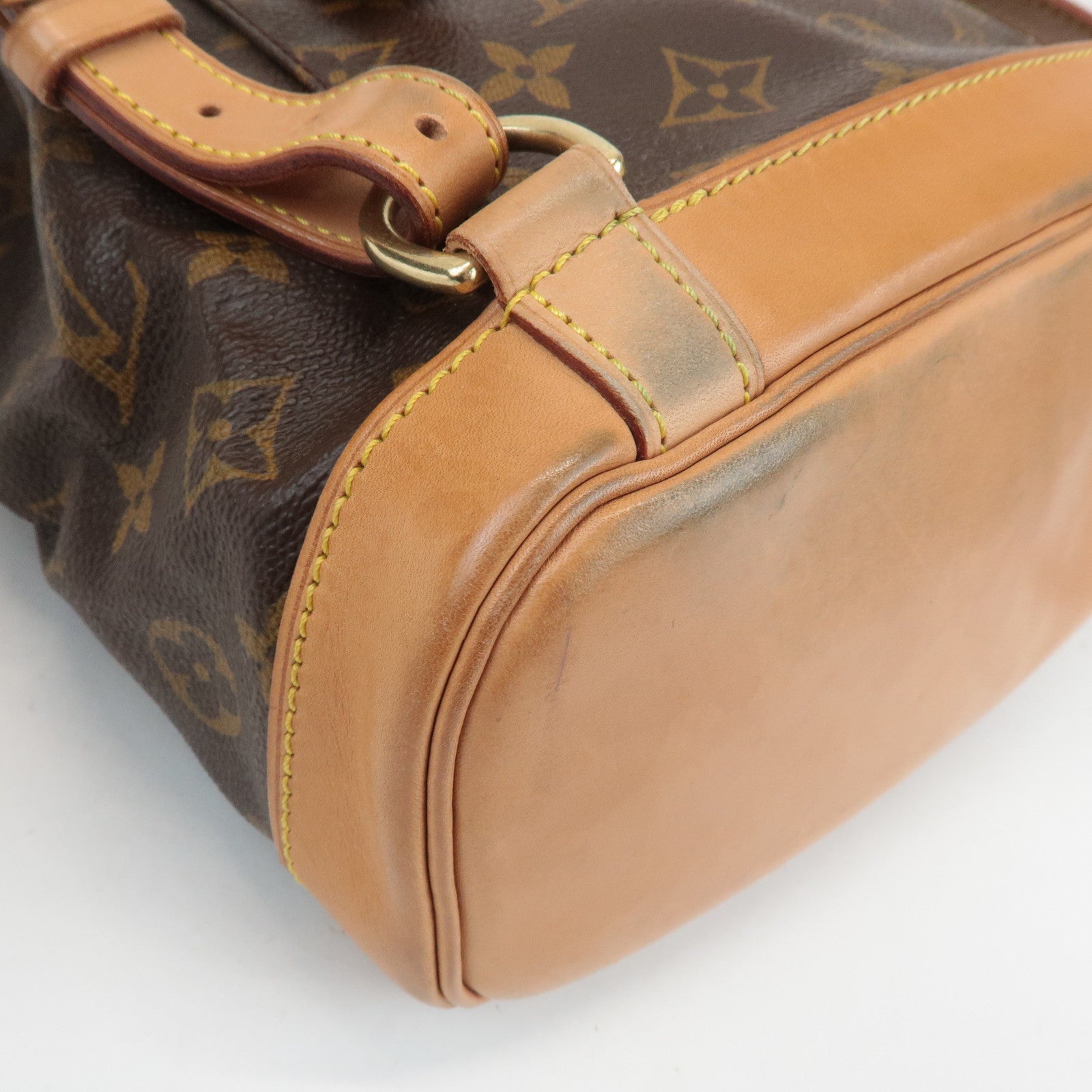 Louis Vuitton Monogram Montsouris MM Back Pack Brown M51136 Used