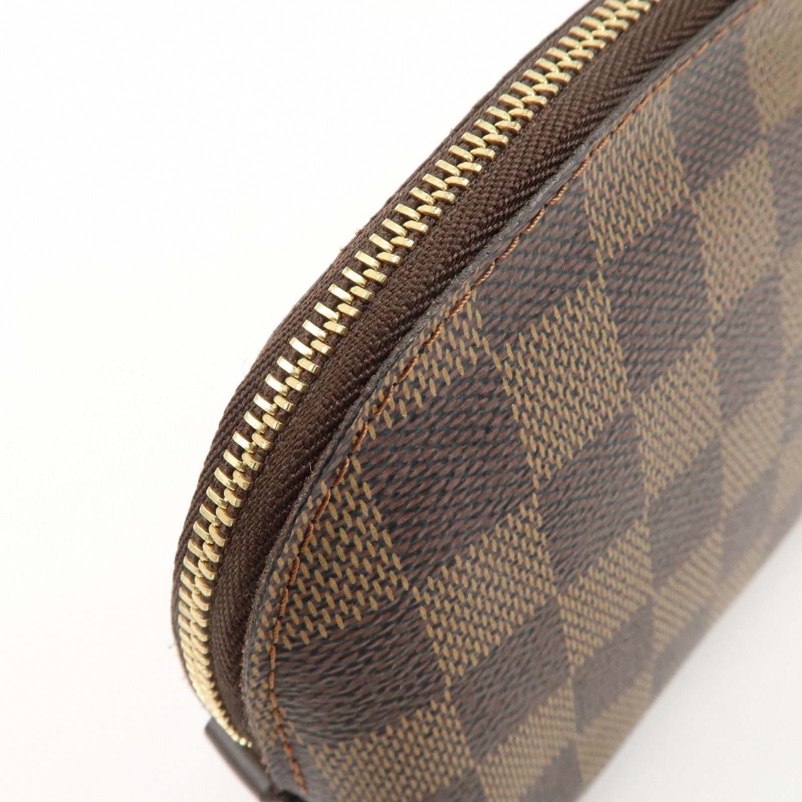 Louis Vuitton Damier Pochette Cosmetic Pouch Brown N47516 Used