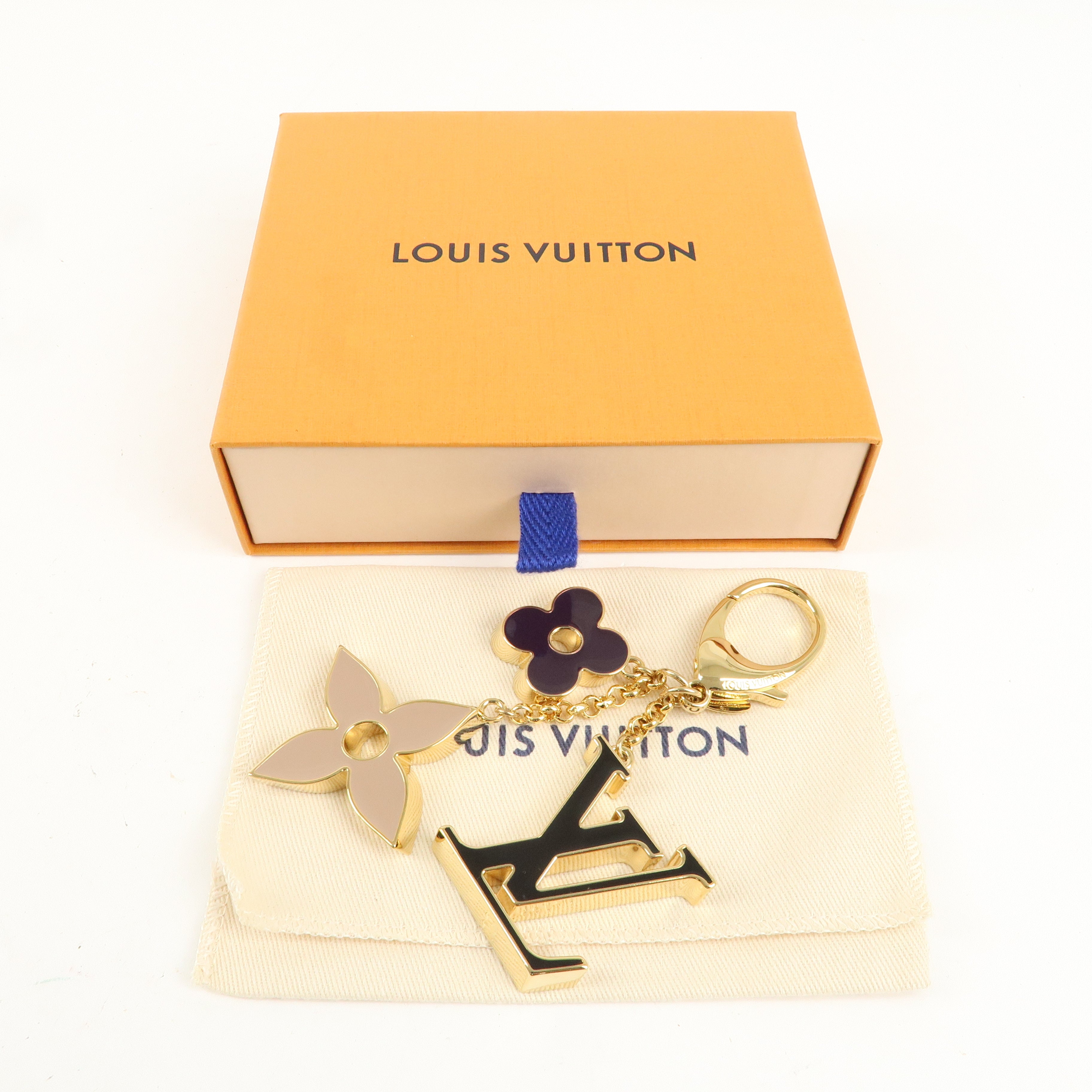 Louis Vuitton Fleur de Monogram Key Chain Bag Charm M67119