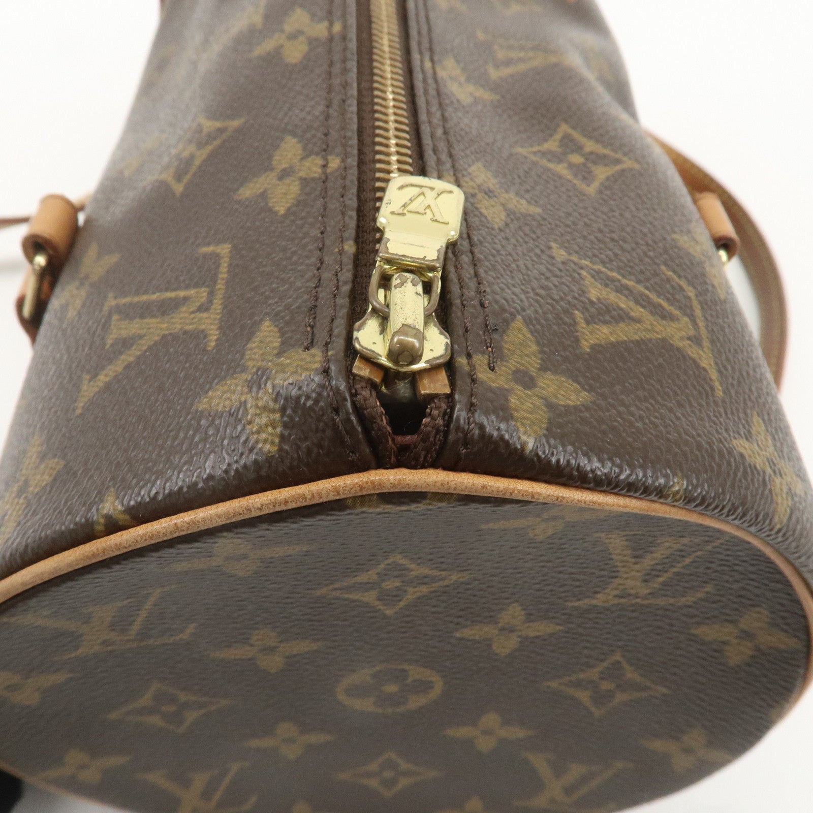 Louis Vuitton Monogram Papillon 30 Hand Bag Brown M51385