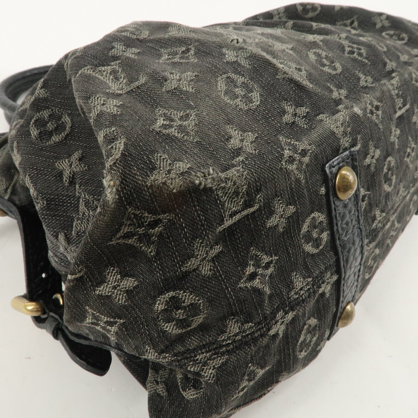 Louis Vuitton Monogram Denim Neo Cabby MM 2Way Bag Noir M95351