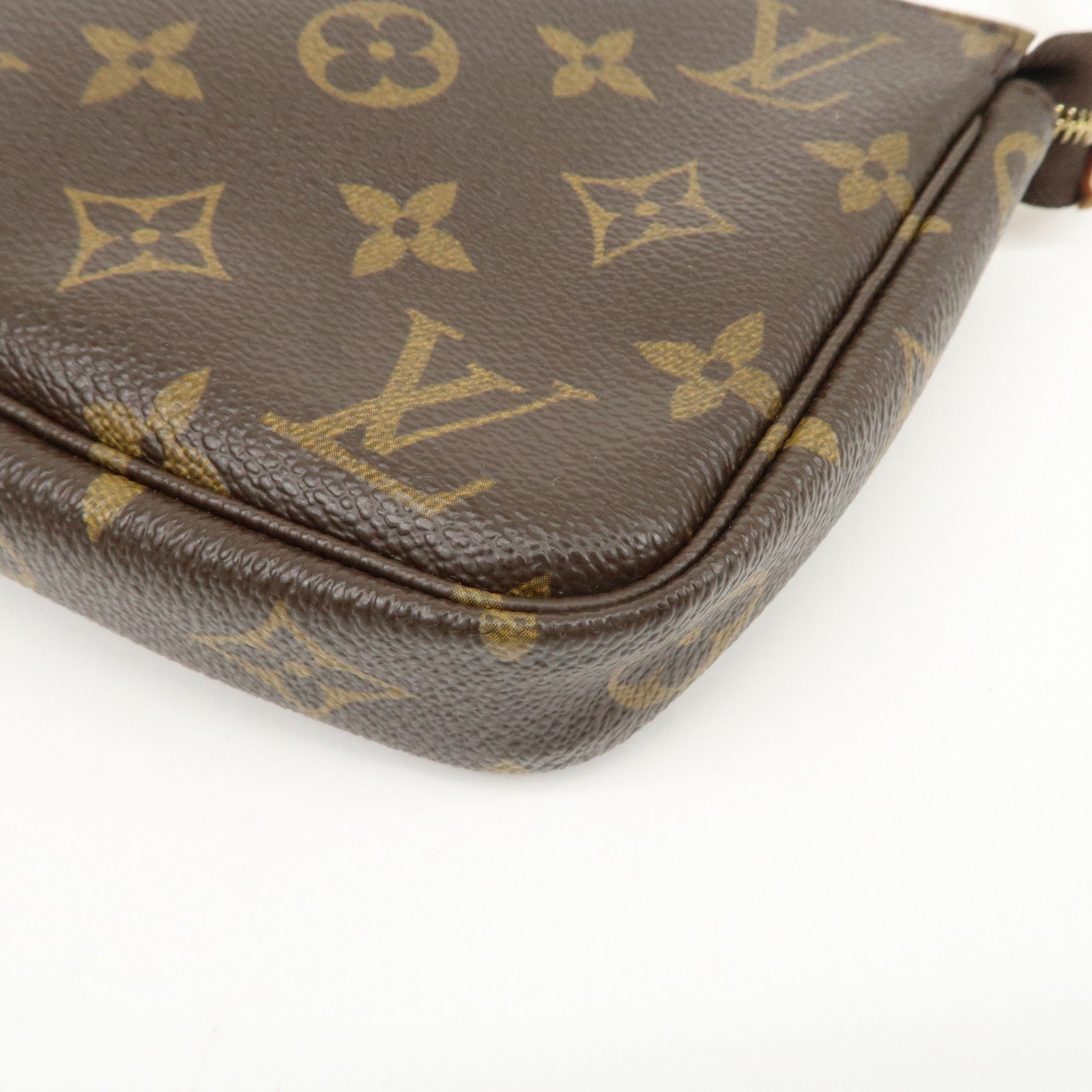 Louis Vuitton Monogram Pochette Accessoires Pouch Hand Bag  M51980 Used