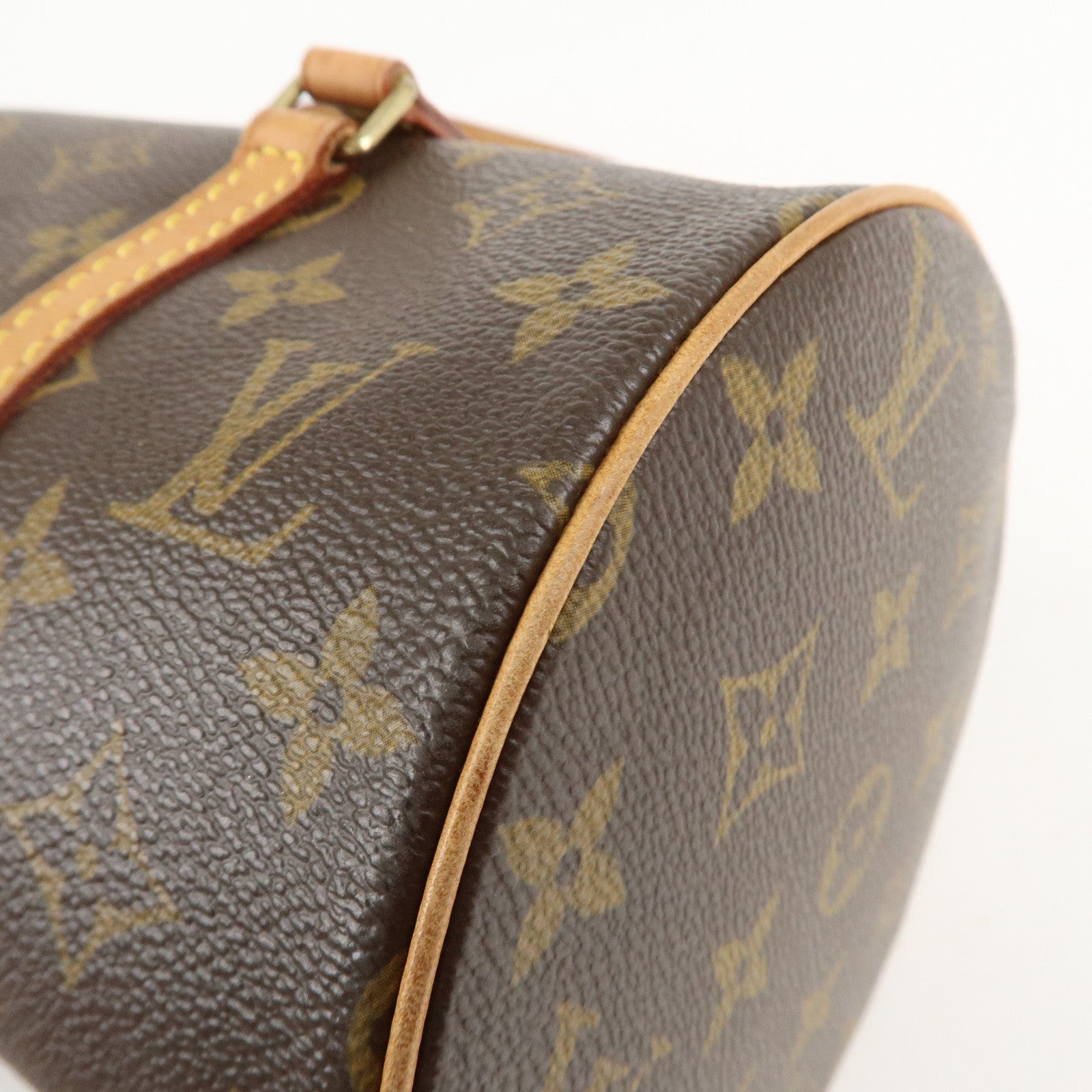 Louis Vuitton Monogram Papillon 30 Hand Bag New Style Brown M51385 Used