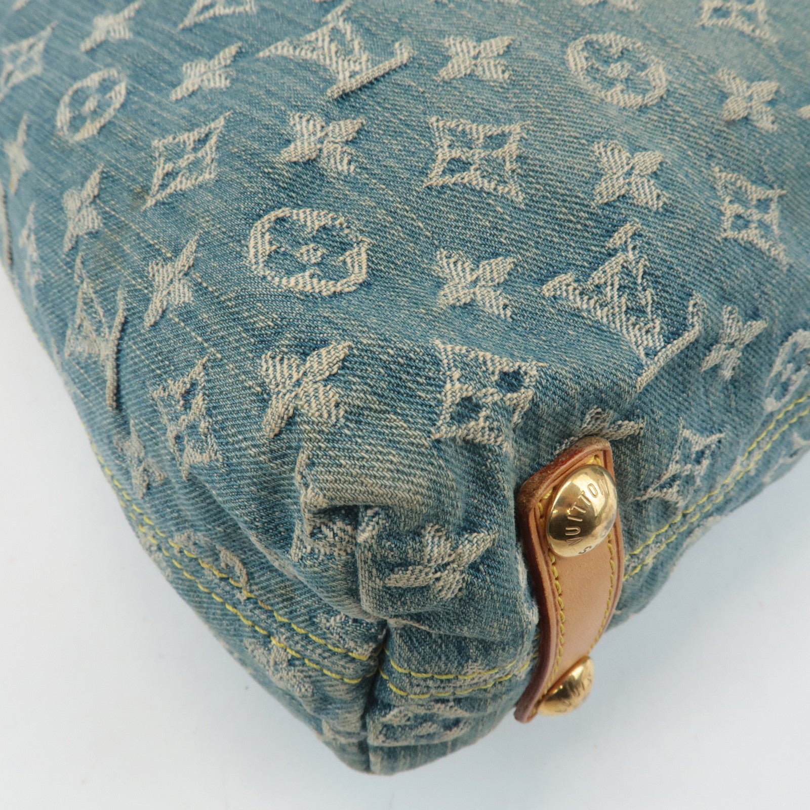 Louis Vuitton Monogram Denim Baggy GM Shoulder Bag M95048 Used