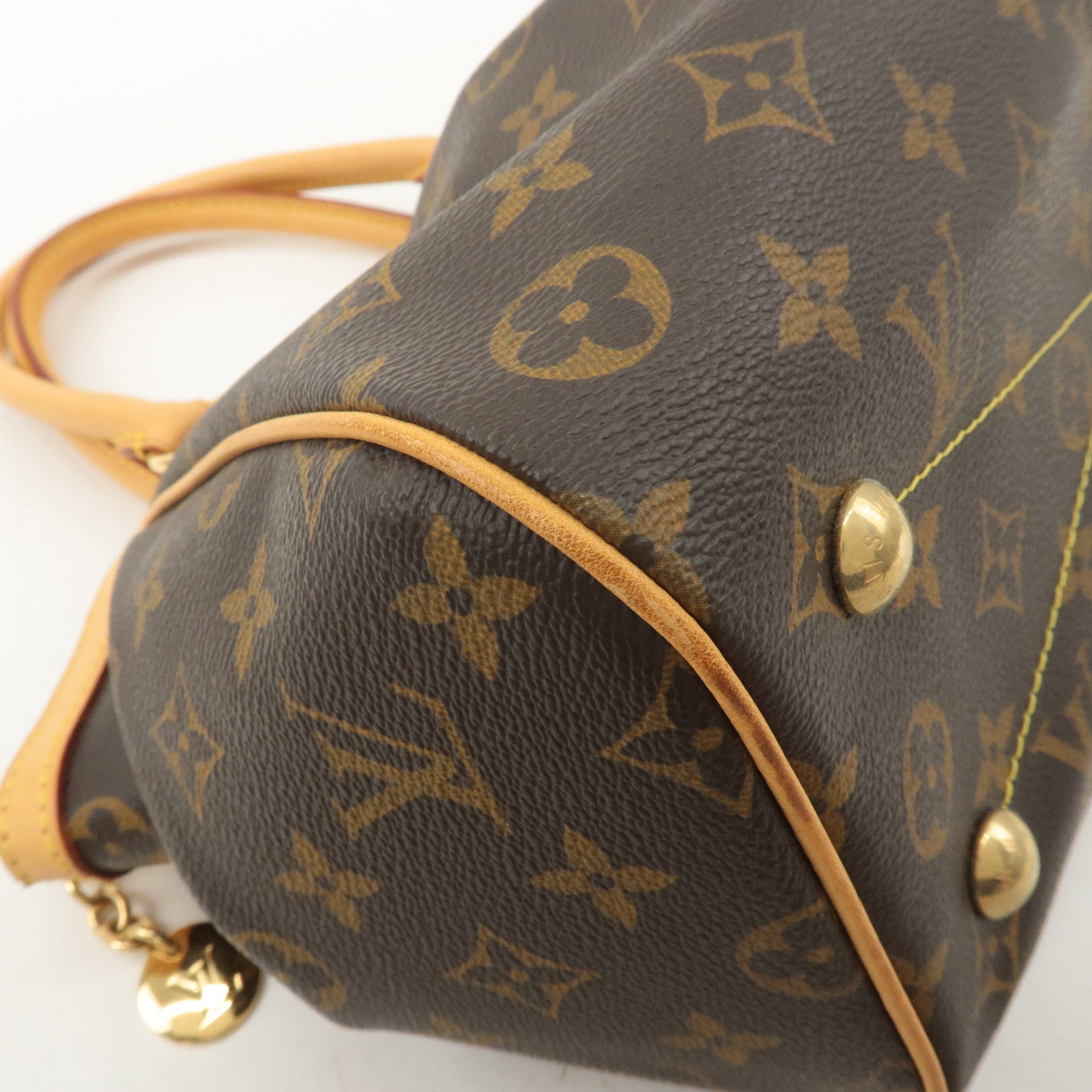 Louis Vuitton Monogram Tivoli PM Hand Bag Brown M40143