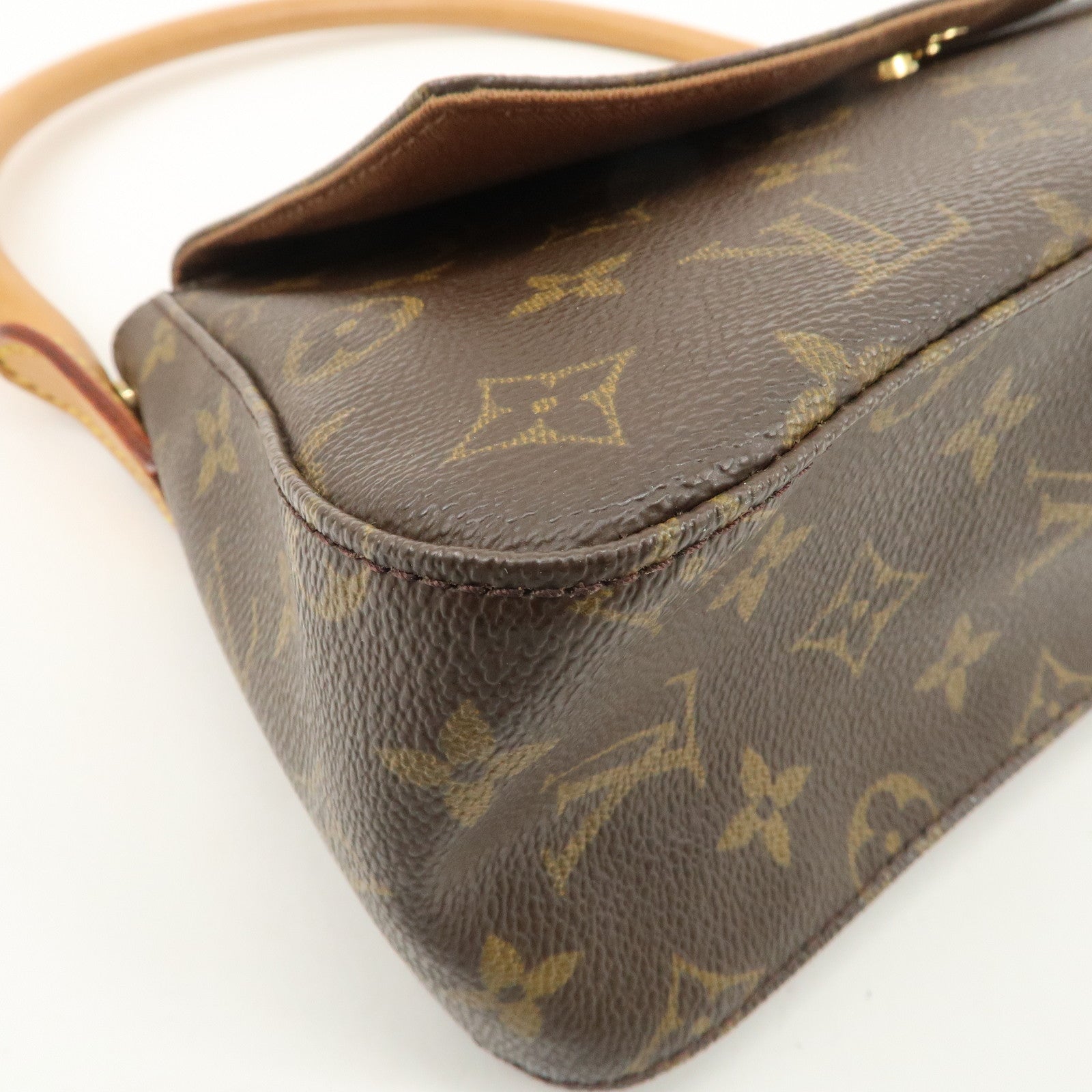 Louis Vuitton Monogram Mini Looping Shoulder Bag Hand Bag M51147 Used