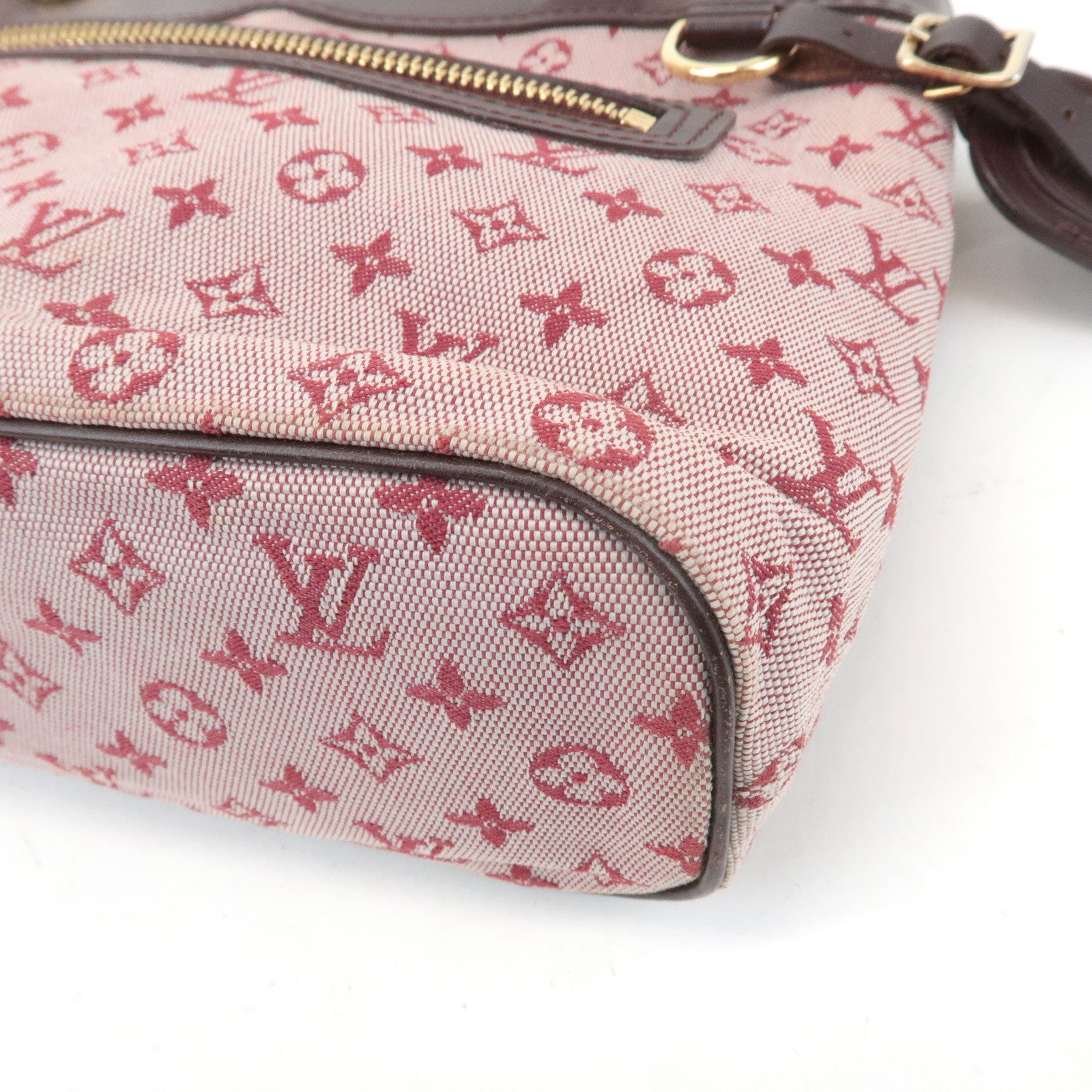 Louis Vuitton Monogram Mini Lucille PM Hand Bag Cerise M92682 Used