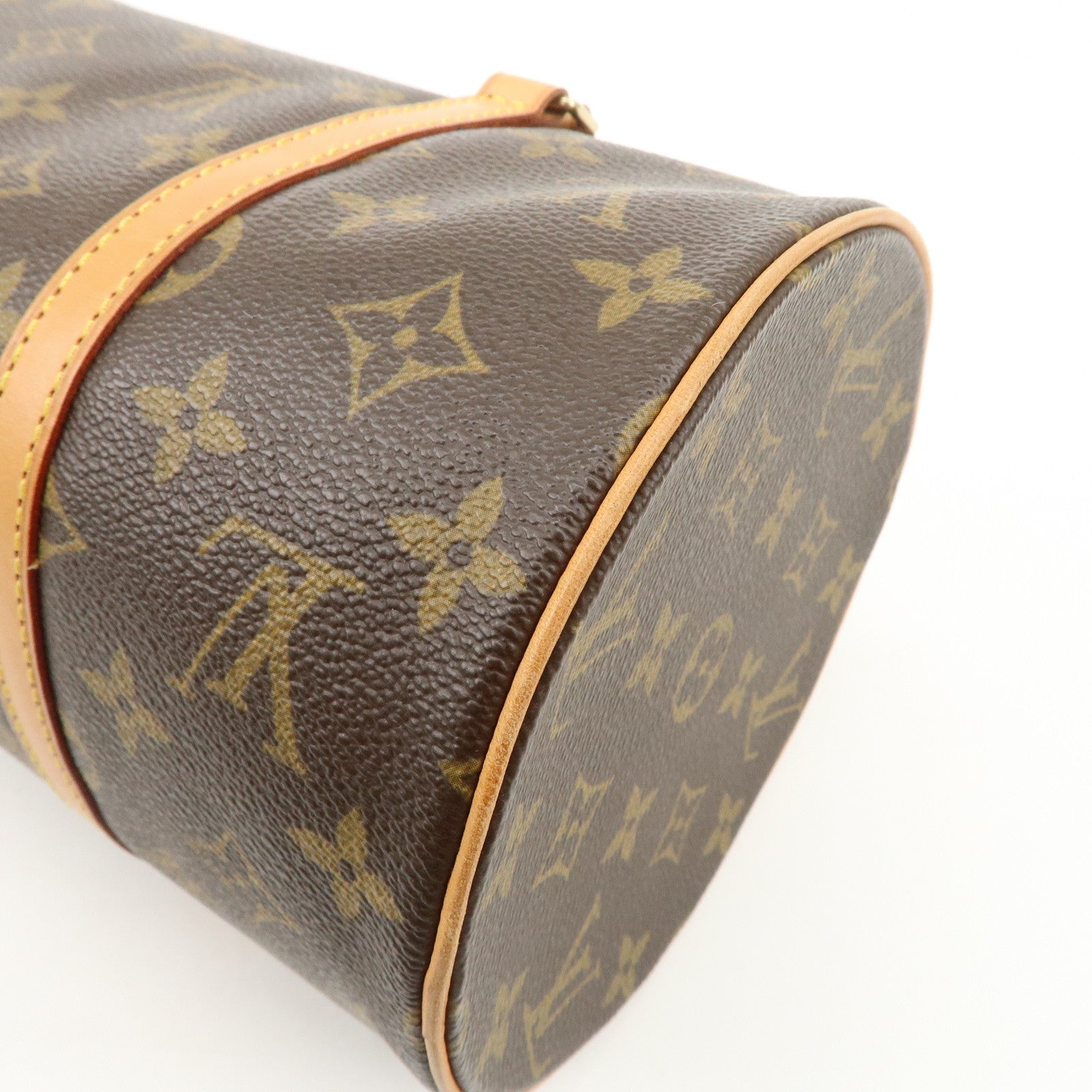 Louis Vuitton Monogram Papillon 30 Hand Bag Brown M51385 Used