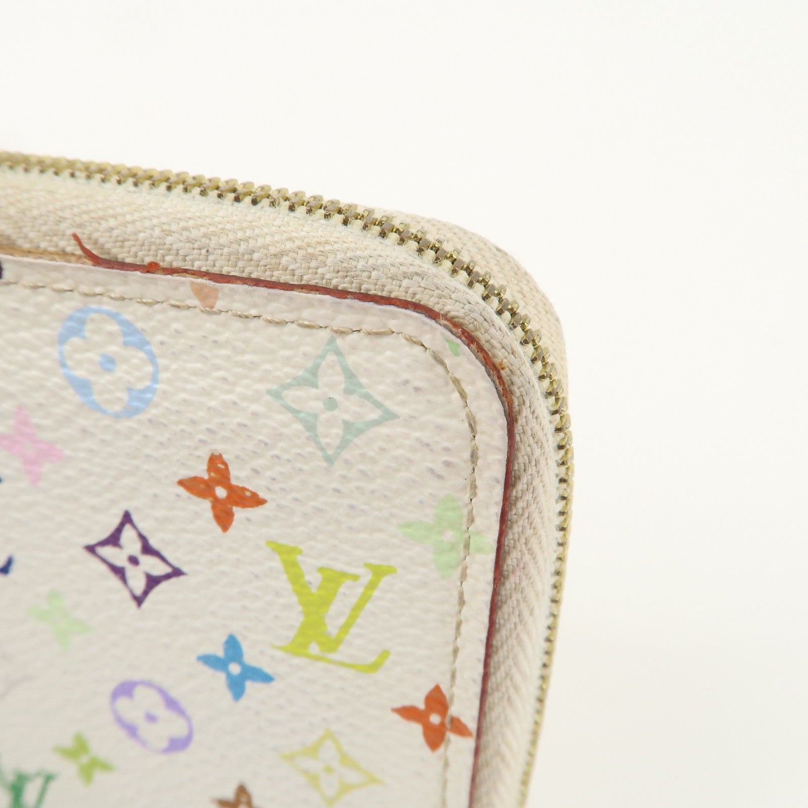 Louis Vuitton Monogram Multicolor Zippy Coin Purse Blanc M66548