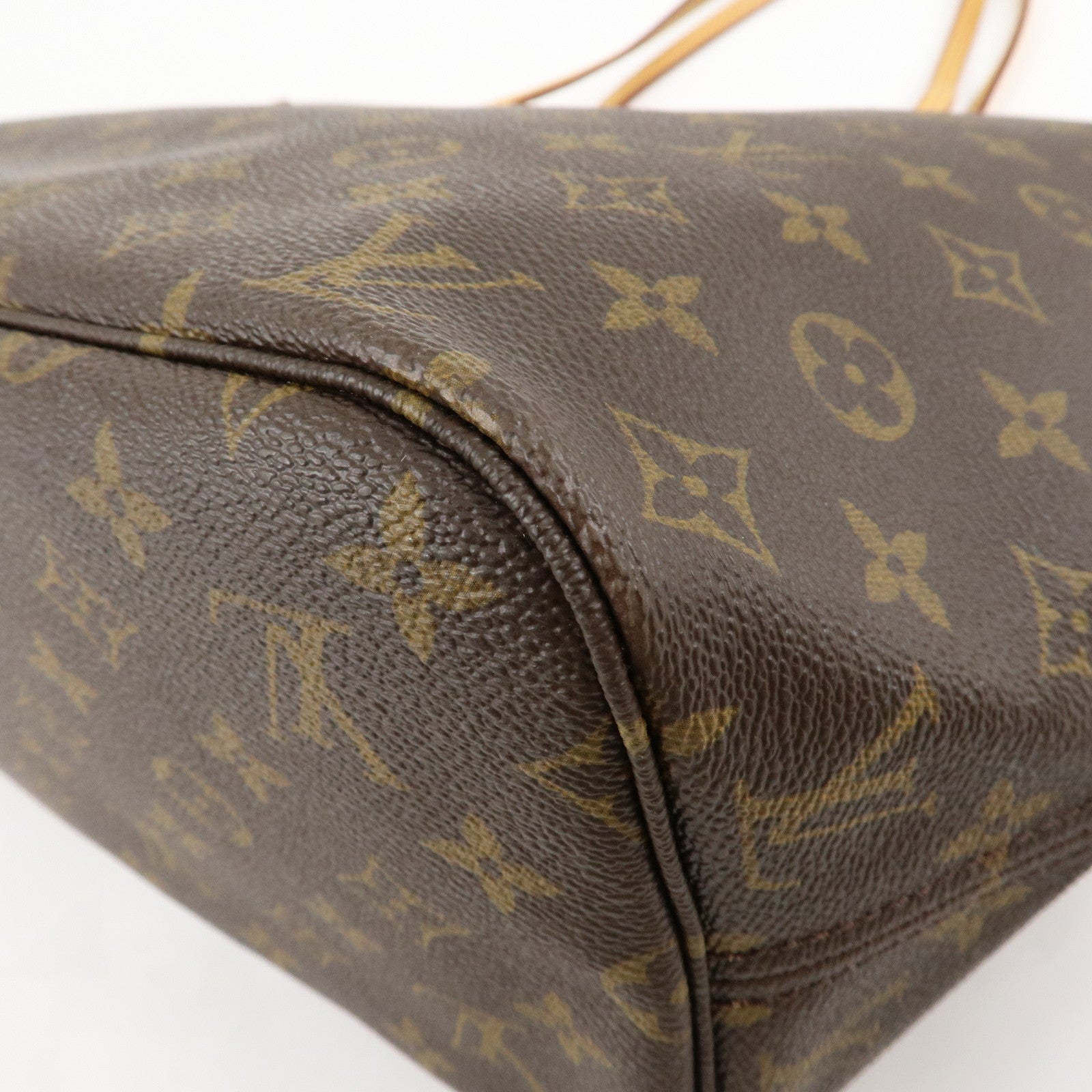 Louis Vuitton Monogram Neverfull MM Tote Bag Brown M40156 Used