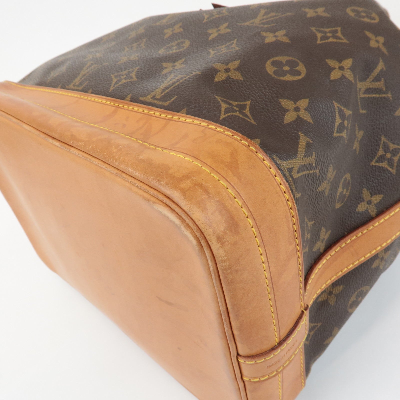 Louis Vuitton Monogram Noe Shoulder Bag Hand Bag Brown M42224 Used