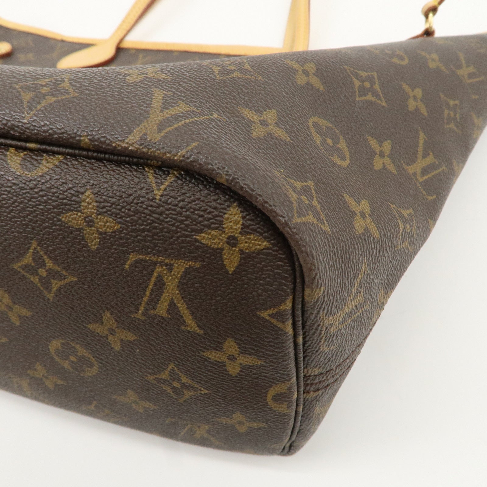 Louis Vuitton Monogram Neverfull MM Tote Bag Brown M40156 Used