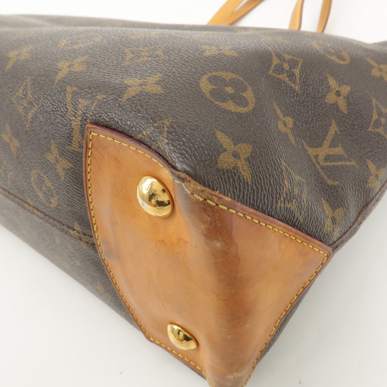 Louis Vuitton Monogram Wilshire MM Tote Bag Brown M45644