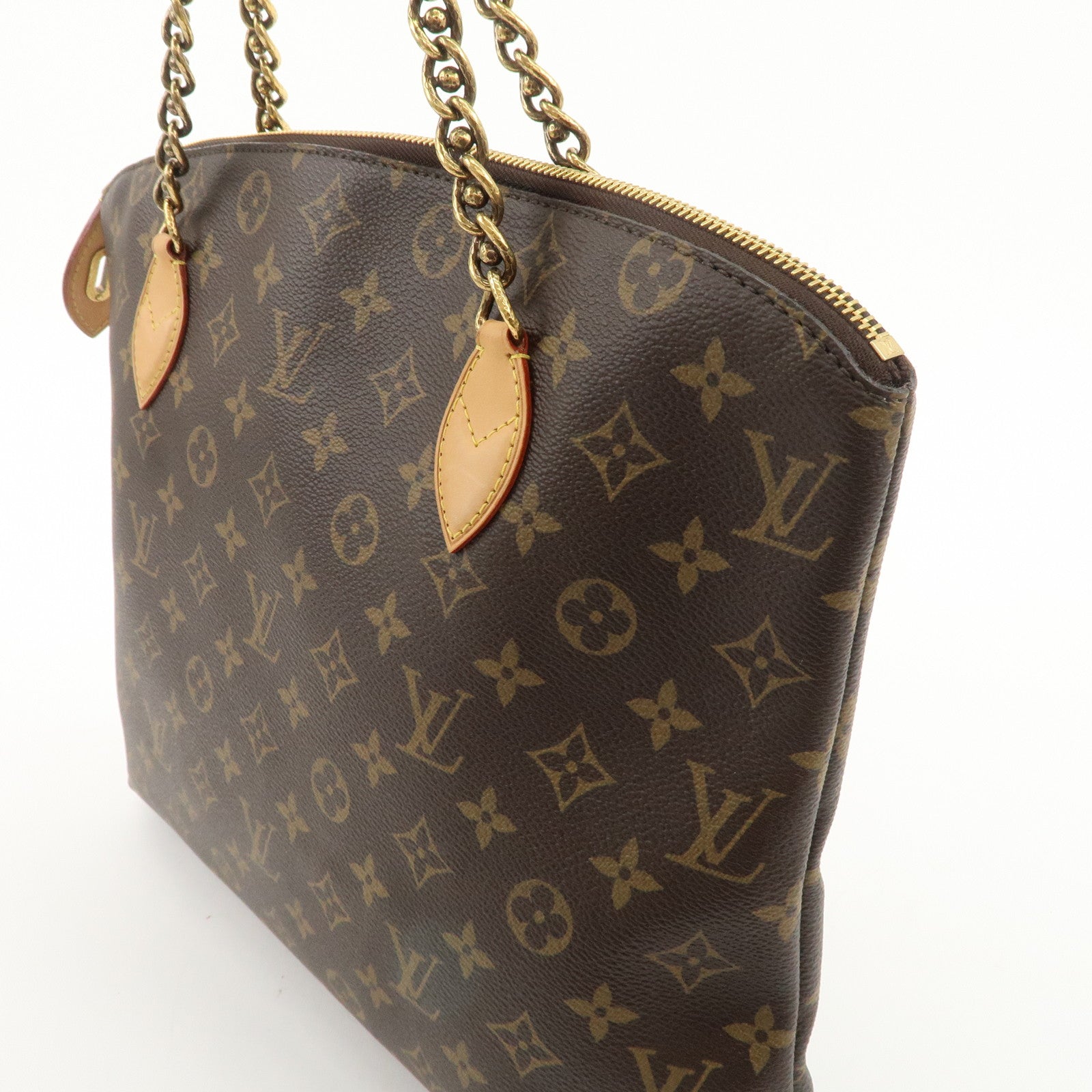 Louis Vuitton Monogram Lock It Chain Hand Bag M40989 Used