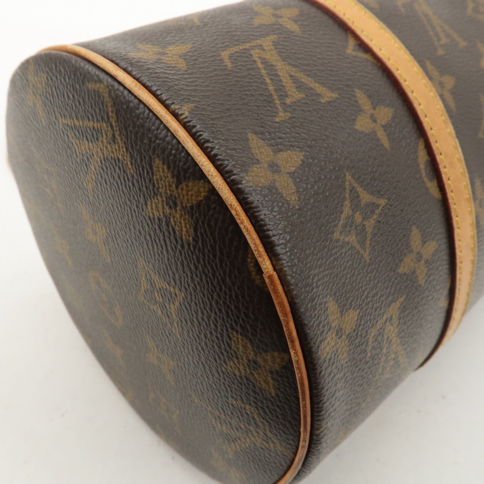 Louis Vuitton Monogram Papillon 30 Hand Bag Brown M51385