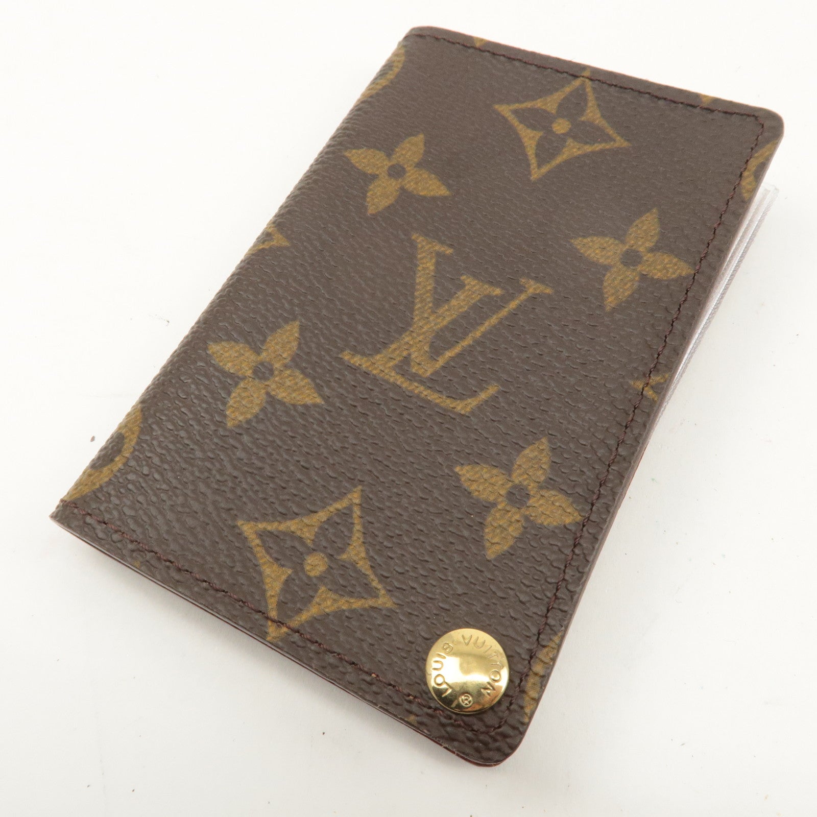 Louis Vuitton Monogram Porte Cartes Credit Pression Brown M60937