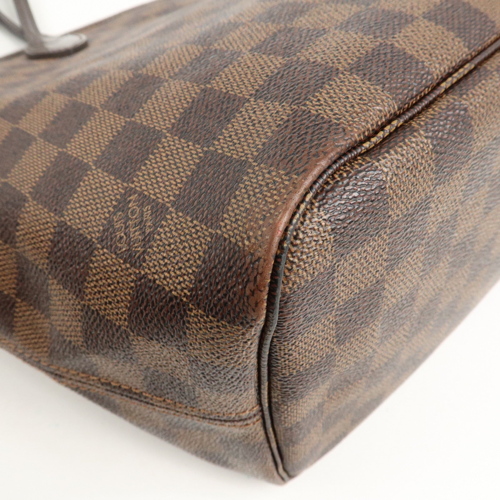 Louis Vuitton Damier Ebene Neverfull MM Tote Bag N41358 Used