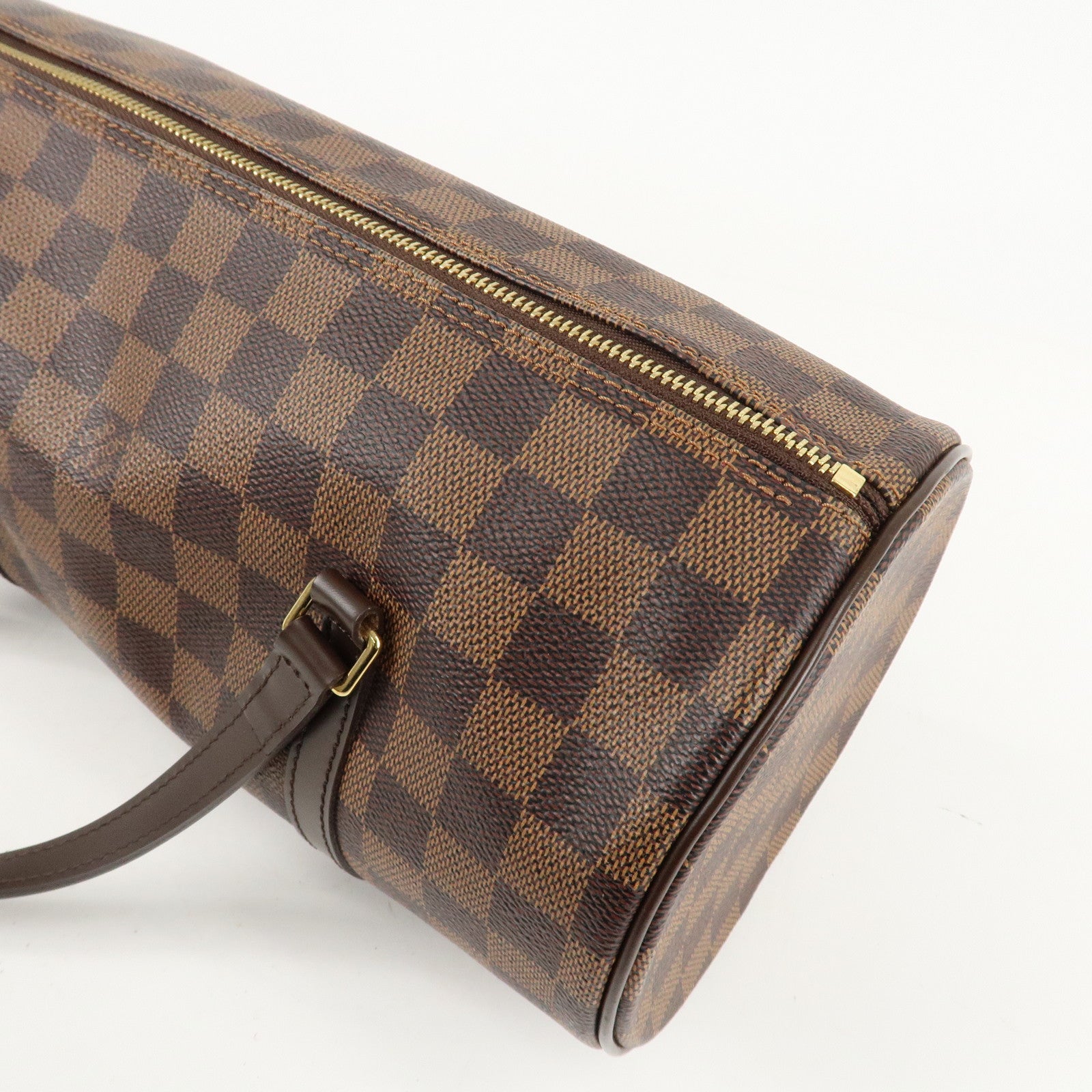 Louis Vuitton Damier Papillon 30 Hand Bag Pouch Brown N51303 Used