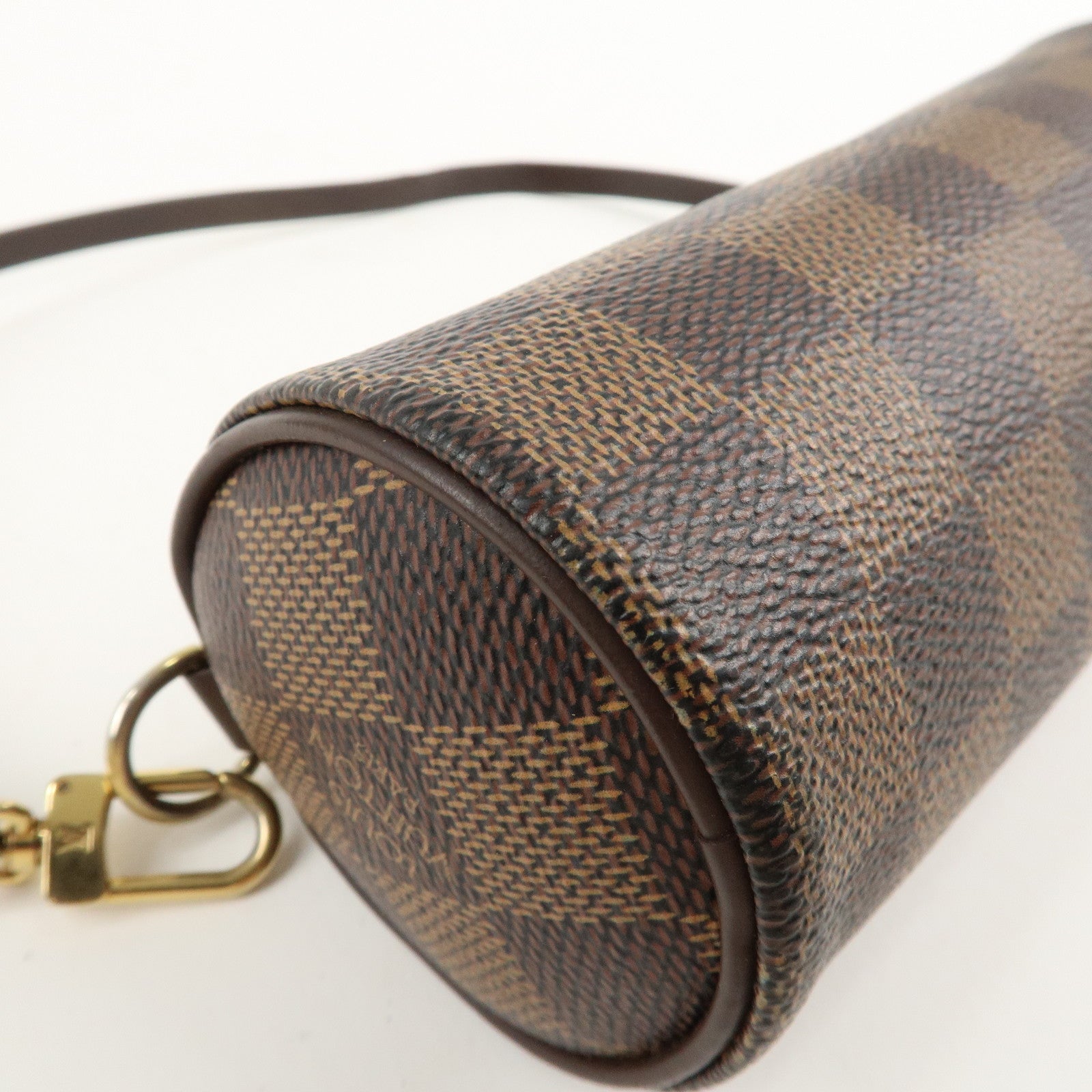 Louis Vuitton Damier Ebene Pouch For Papillon Bag Brown Used