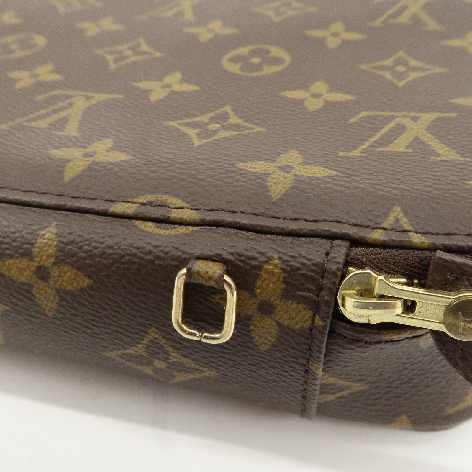 Louis Vuitton Monogram Posh Monte Carlo Pouch Brown M47352 Used