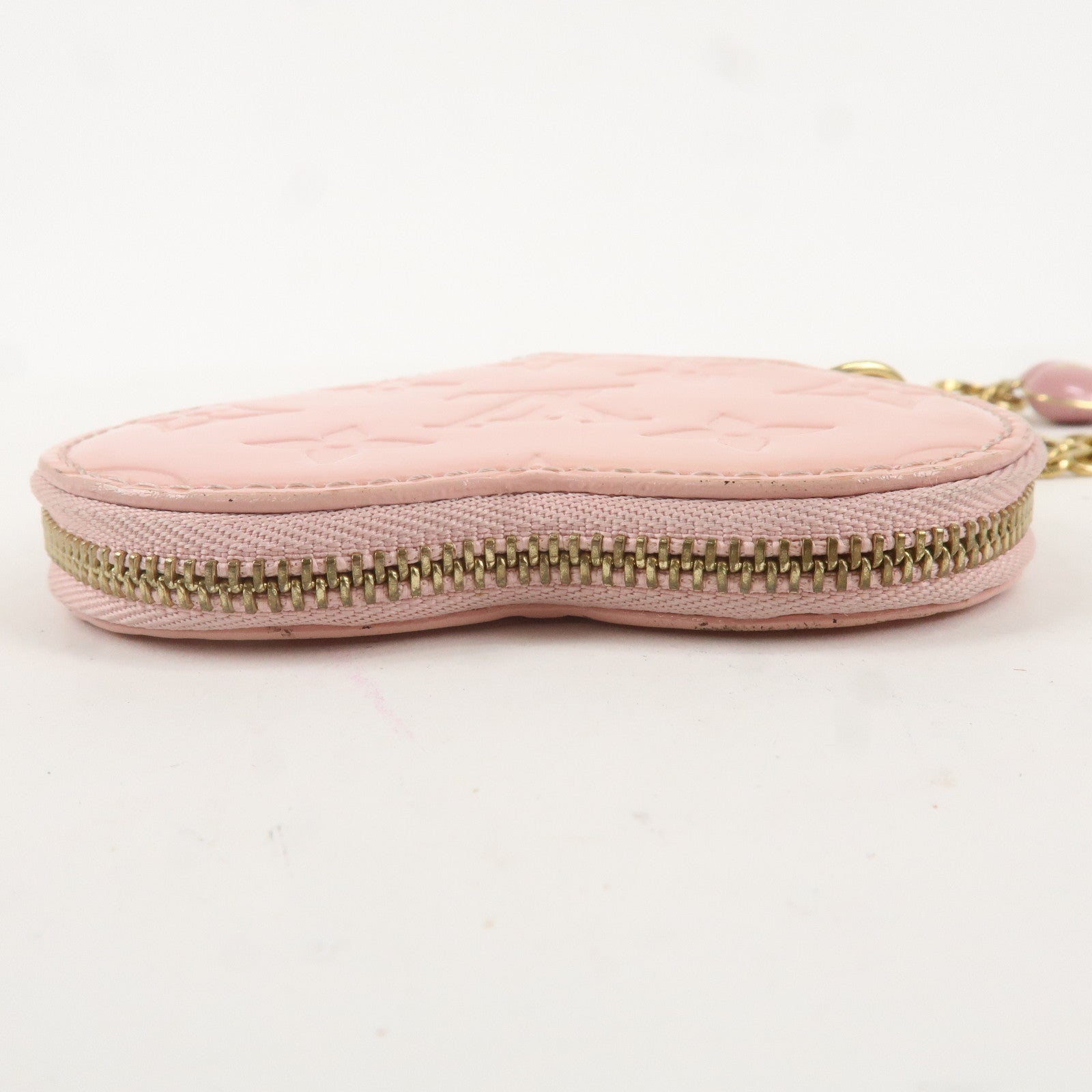 Louis Vuitton Vernis Porte Monnaie Coeur CoinCase RosePearl M91431