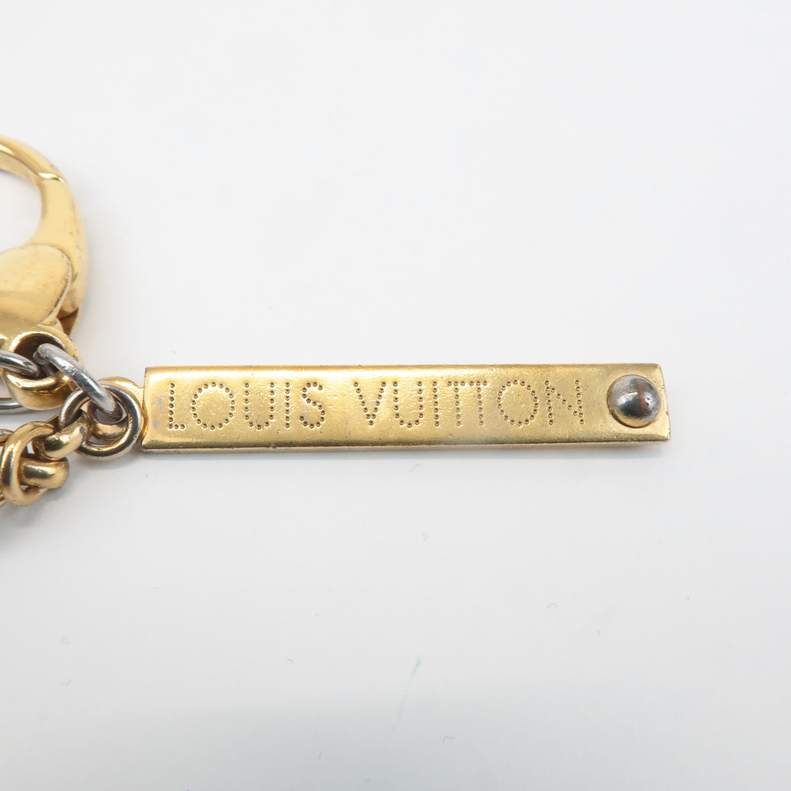 Louis Vuitton Bijoux Sac Tapage Bag Charm Gold Silver M65090 Used