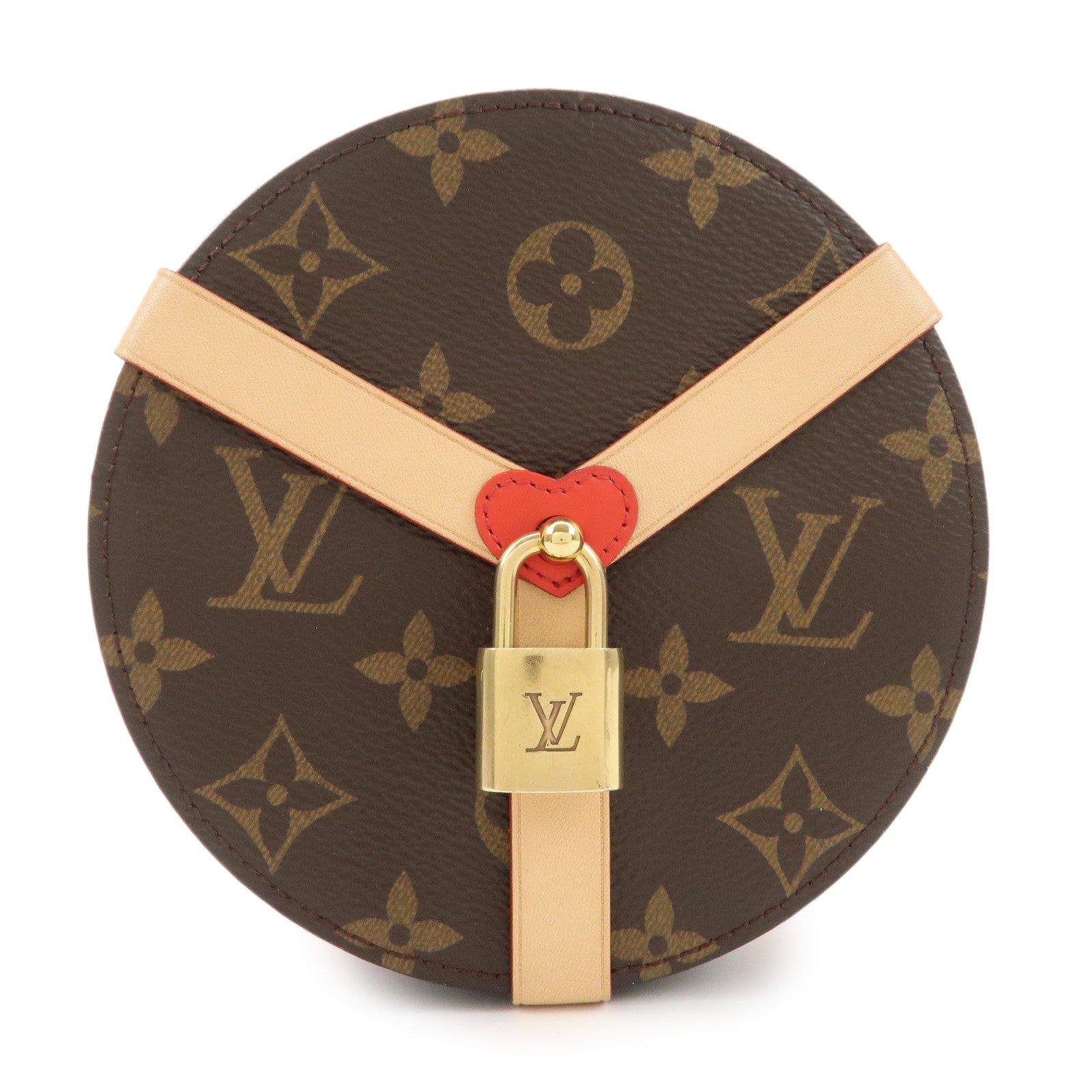 Louis Vuitton Monogram Boite Lock Me Jewelry Box Make Box GI0352