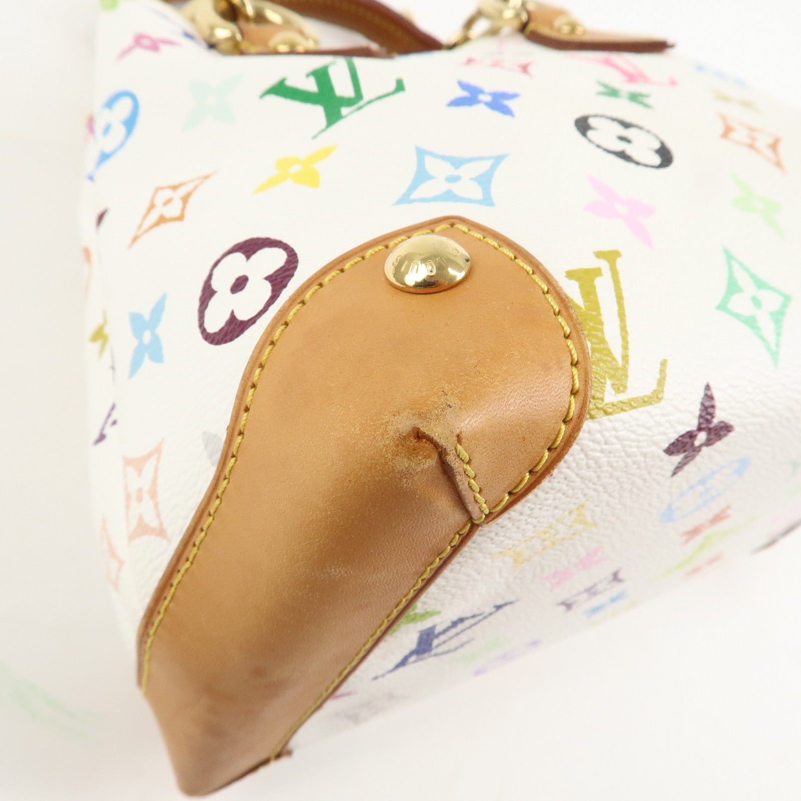 Louis Vuitton Monogram Multicolor Audra Hand Bag Blanc M40047