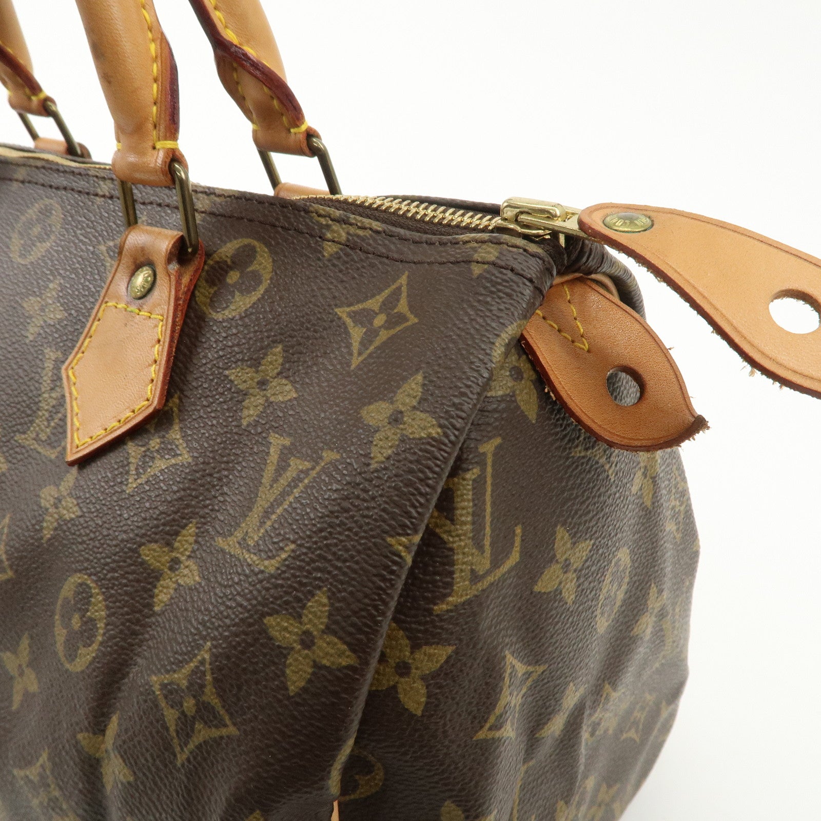 Louis Vuitton Monogram Speedy 30 Hand Bag Boston Bag M41526 Used