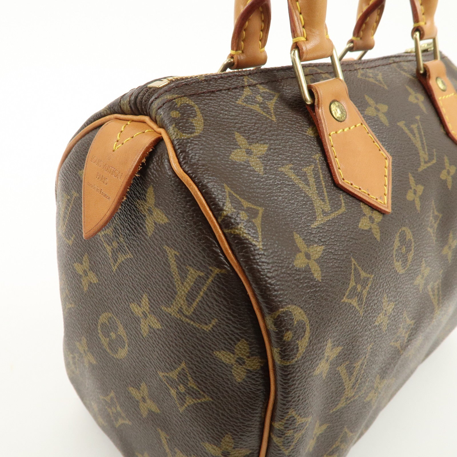 Louis Vuitton Monogram Speedy 25 Hand Bag Boston Bag M41528 Used