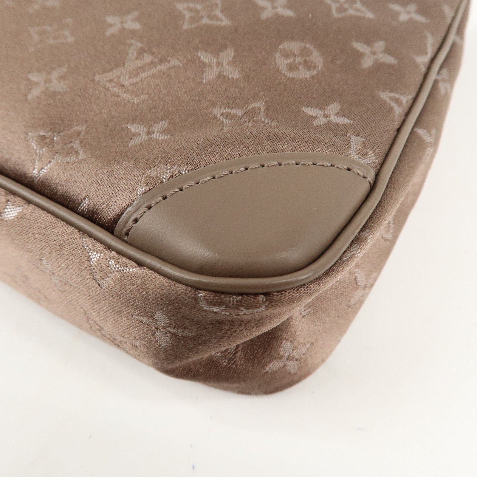 Louis Vuitton Monogram Satin Little Boulogne Hand Bag M92143 Used