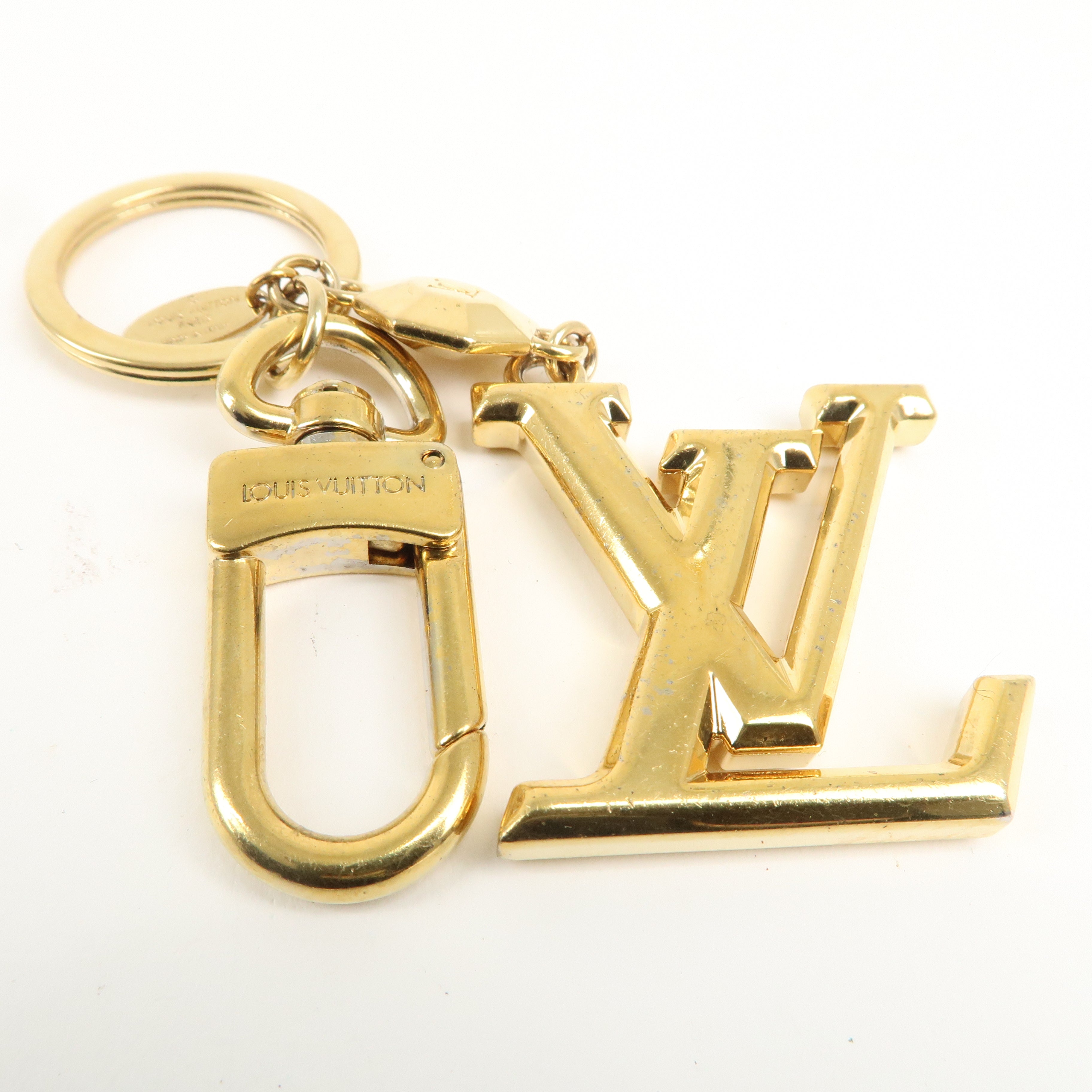 Louis Vuitton Porte Cles LV Facettes Bag Charm Gold M65216